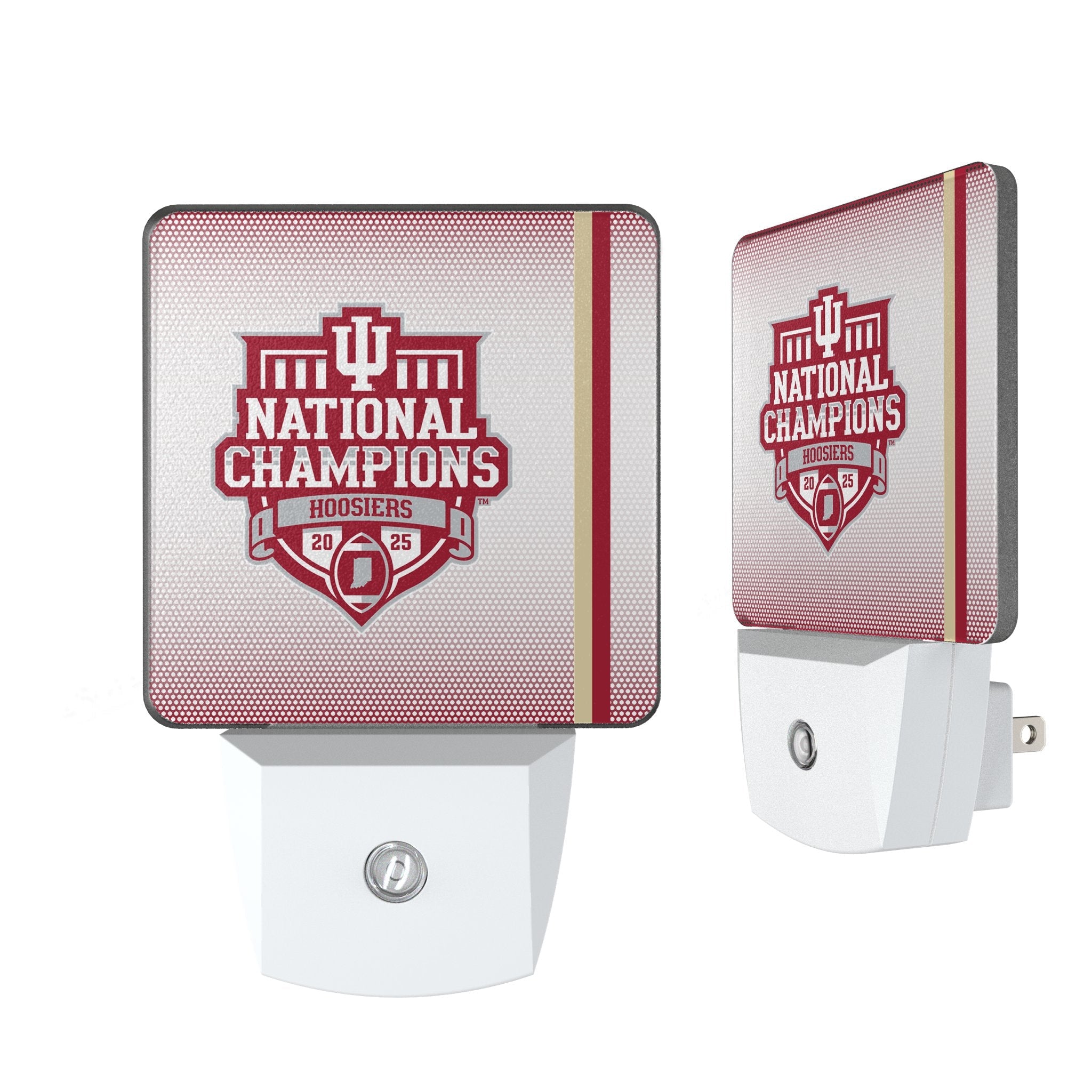 Indiana University Hoosiers 2025 College Football Playoff National Champion Night Light 2-Pack 1
