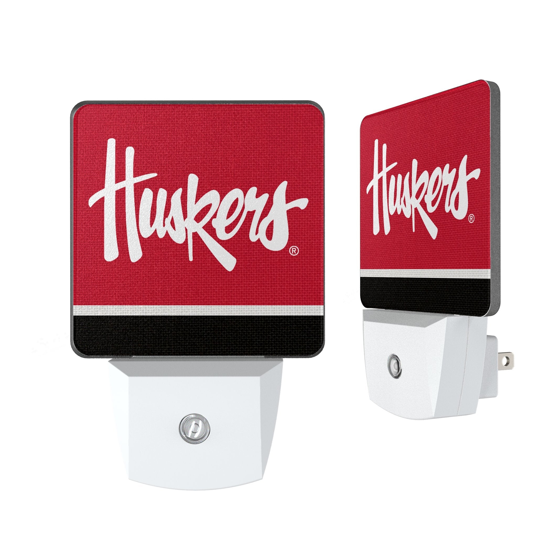 University of Nebraska Huskers Stripe Night Light 2-Pack 1