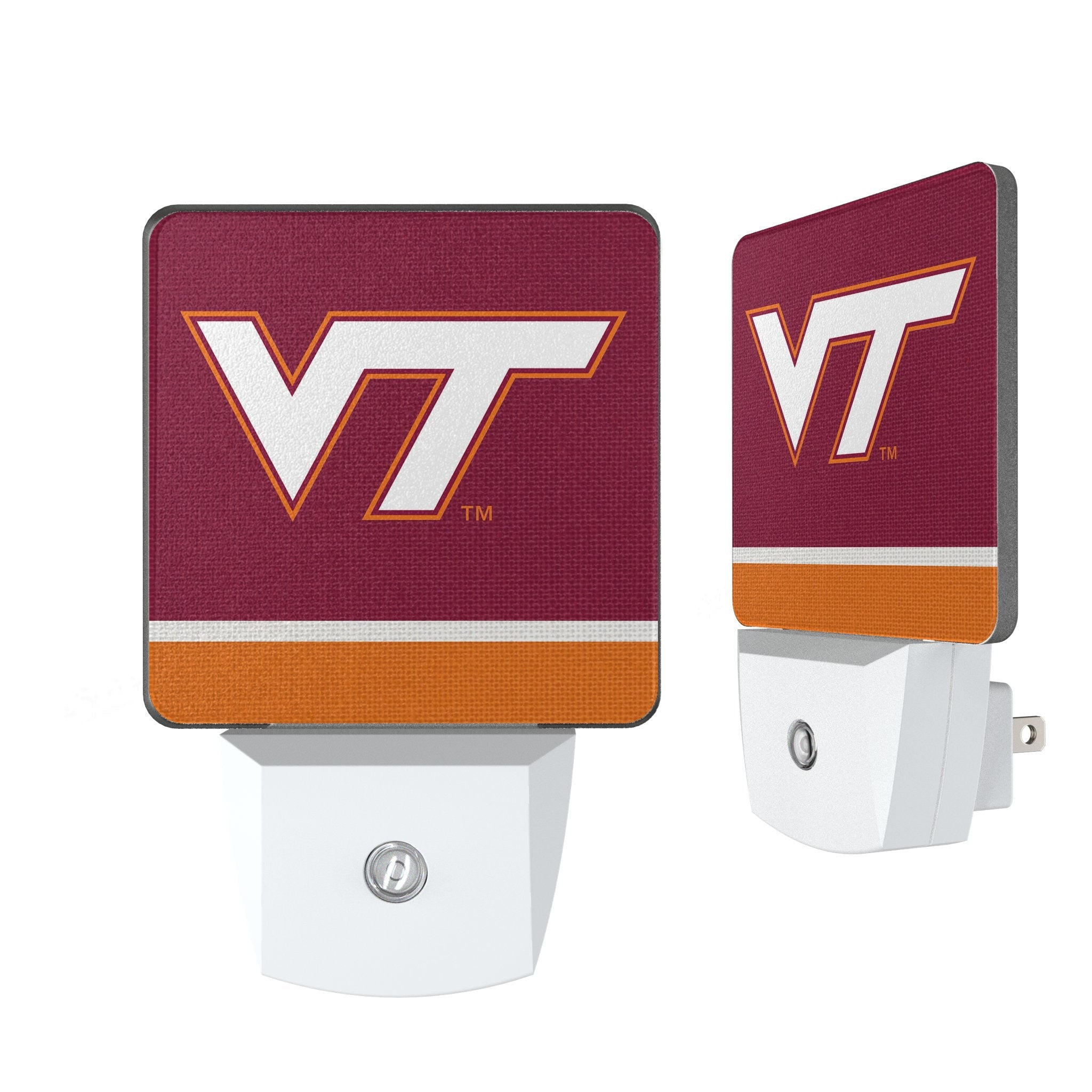 Virginia Tech Hokies Stripe Night Light 2-Pack 1