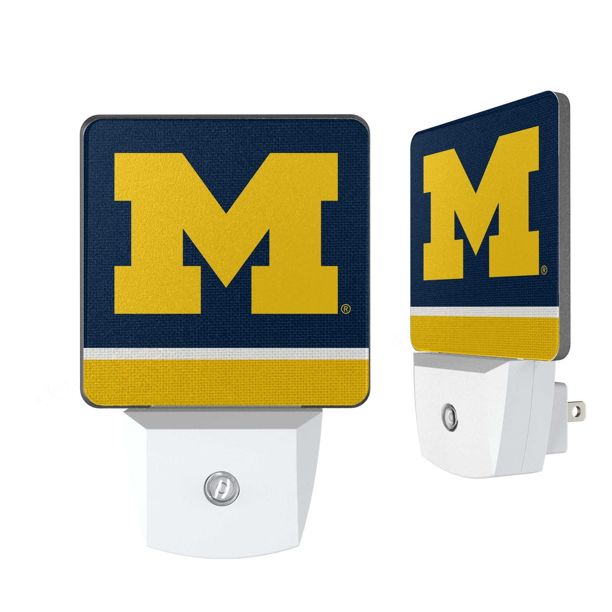 University of Michigan Wolverines Stripe Night Light 2-Pack 1