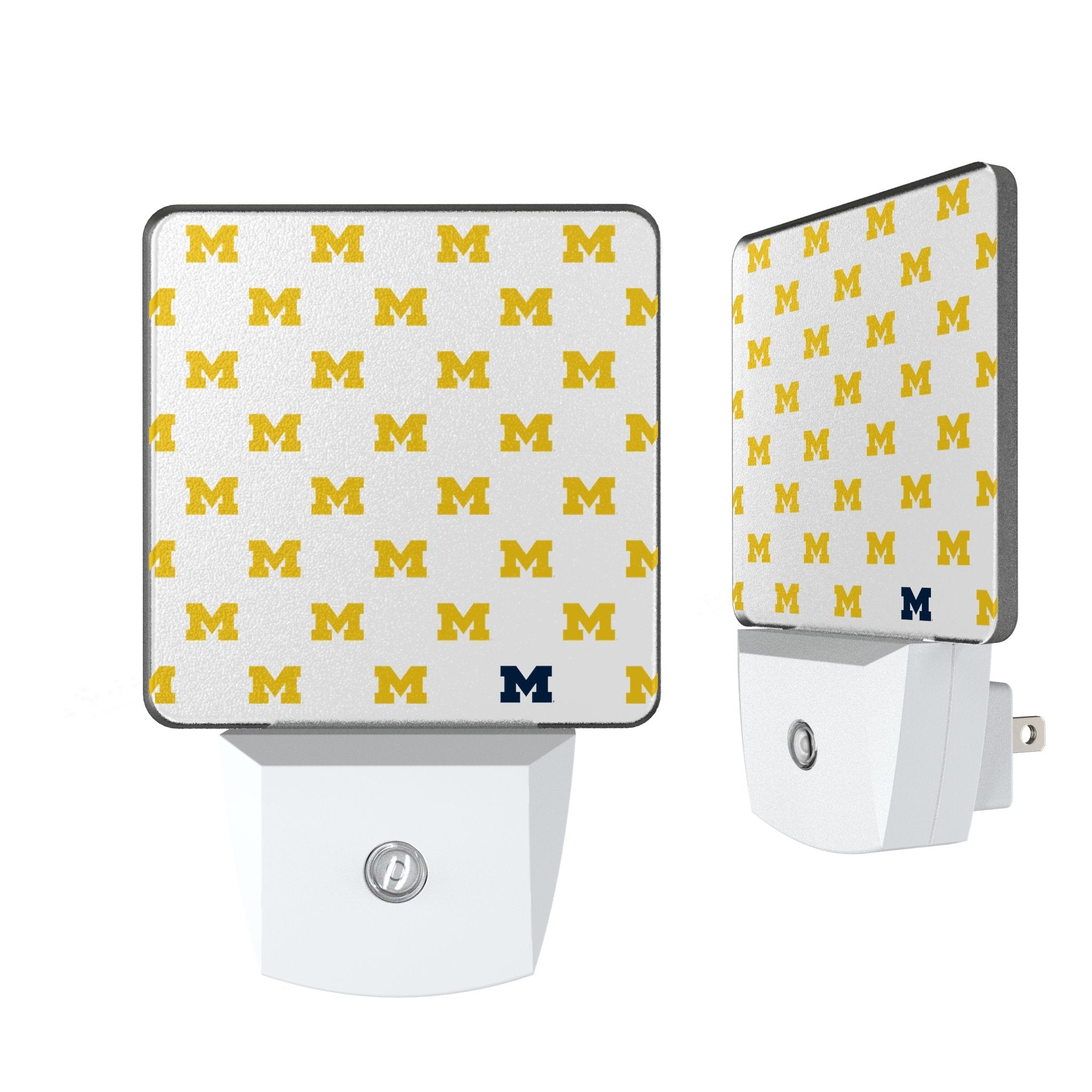 University of Michigan Wolverines Fashion Pattern Night Light 2-Pack