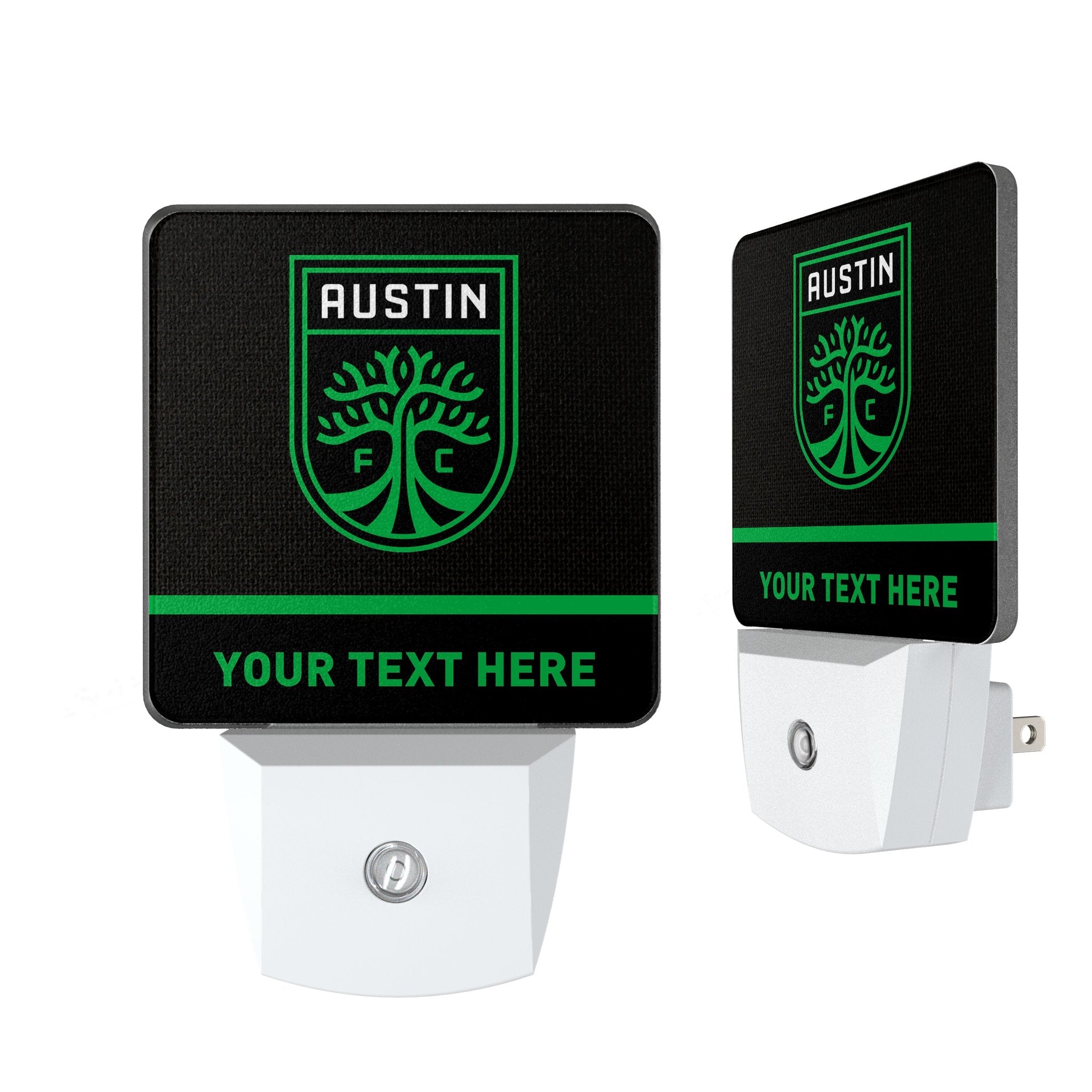 Austin FC Personalized Endzone Solid Night Light 2-Pack 1