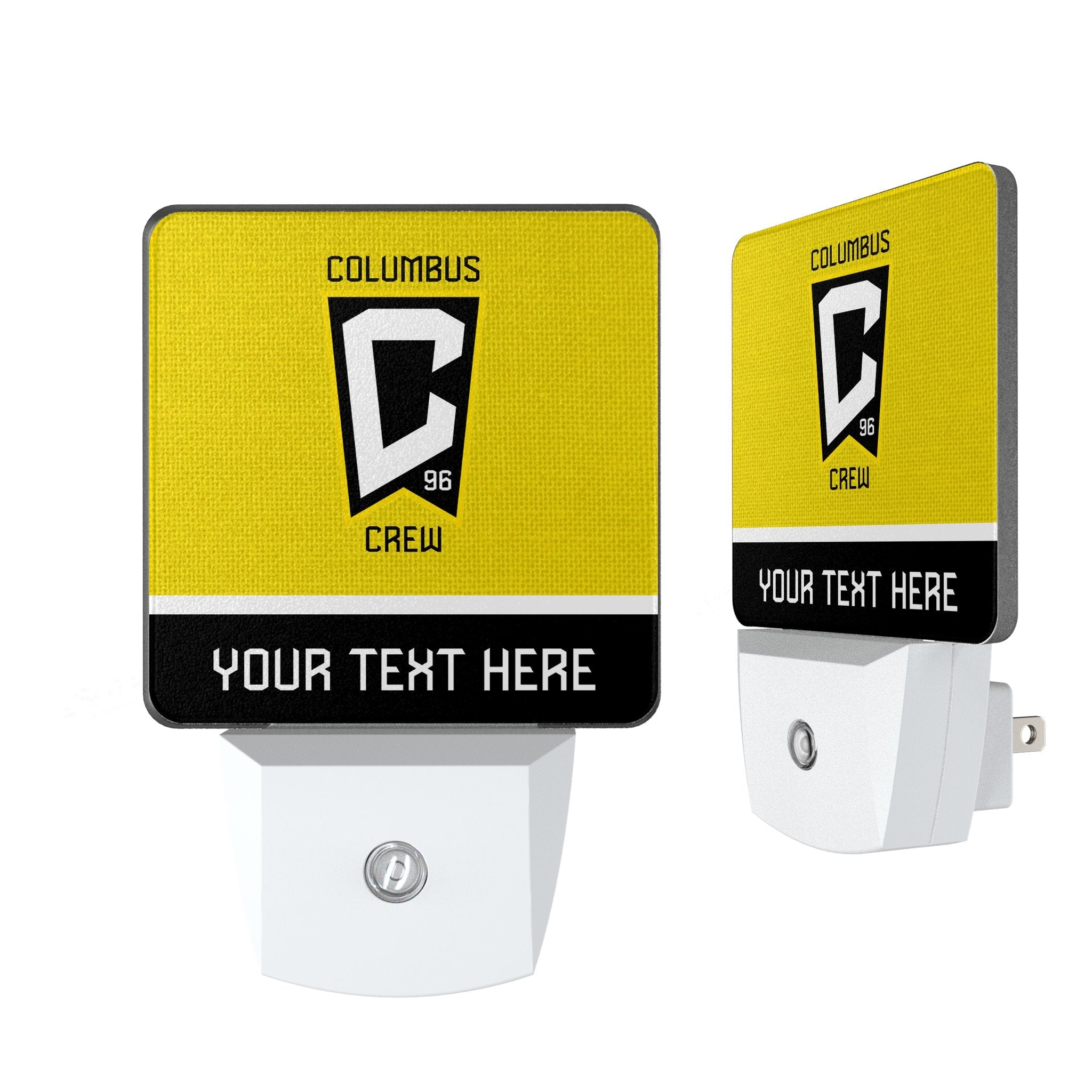 Columbus Crew Personalized Endzone Solid Night Light 2-Pack
