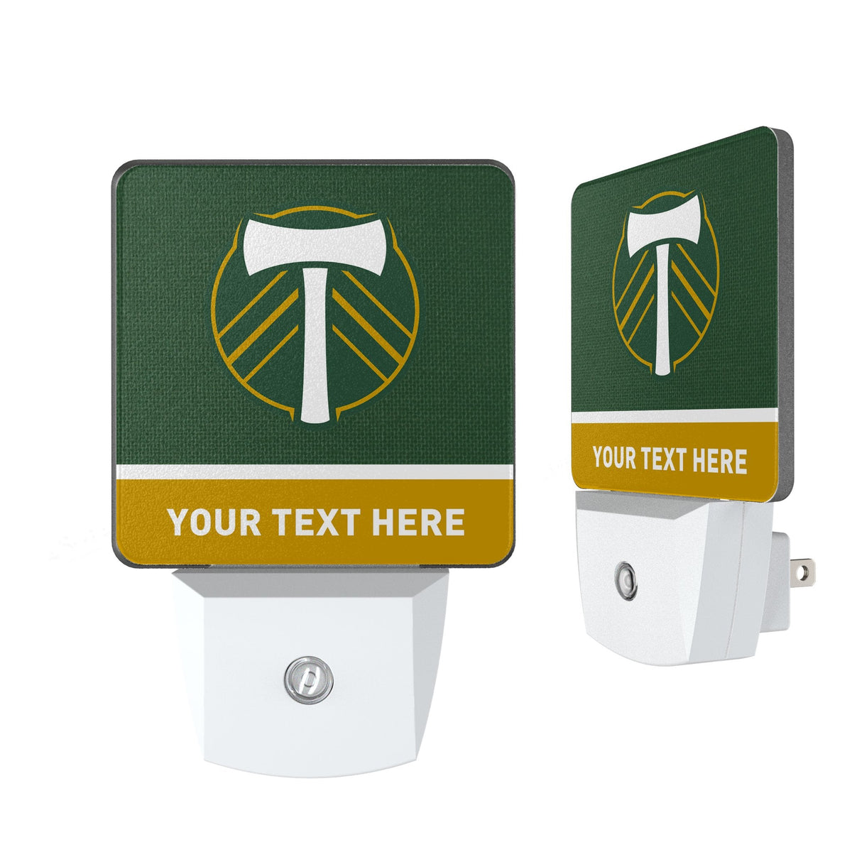 Portland Timbers Personalized Endzone Solid Night Light 2-Pack