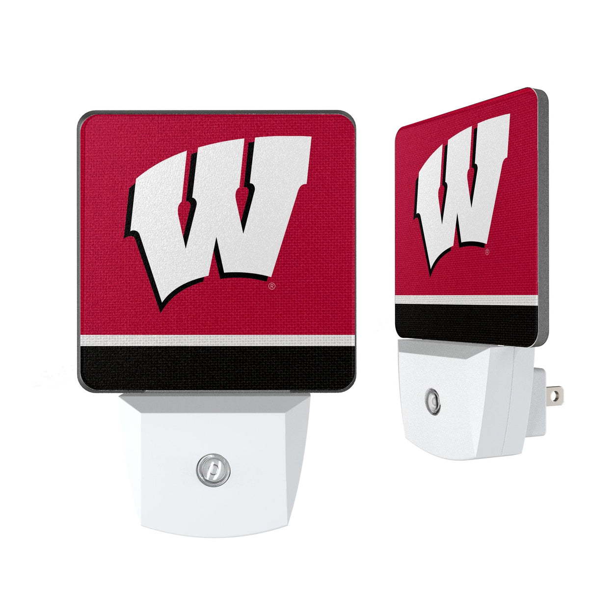 University of Wisconsin Badgers Stripe Night Light 2-Pack 1