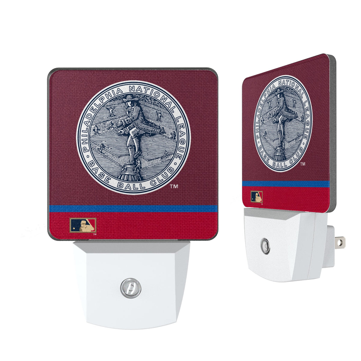 Philadelphia Phillies 1915-1943 - Cooperstown Collection Stripe Night Light 2-Pack 1