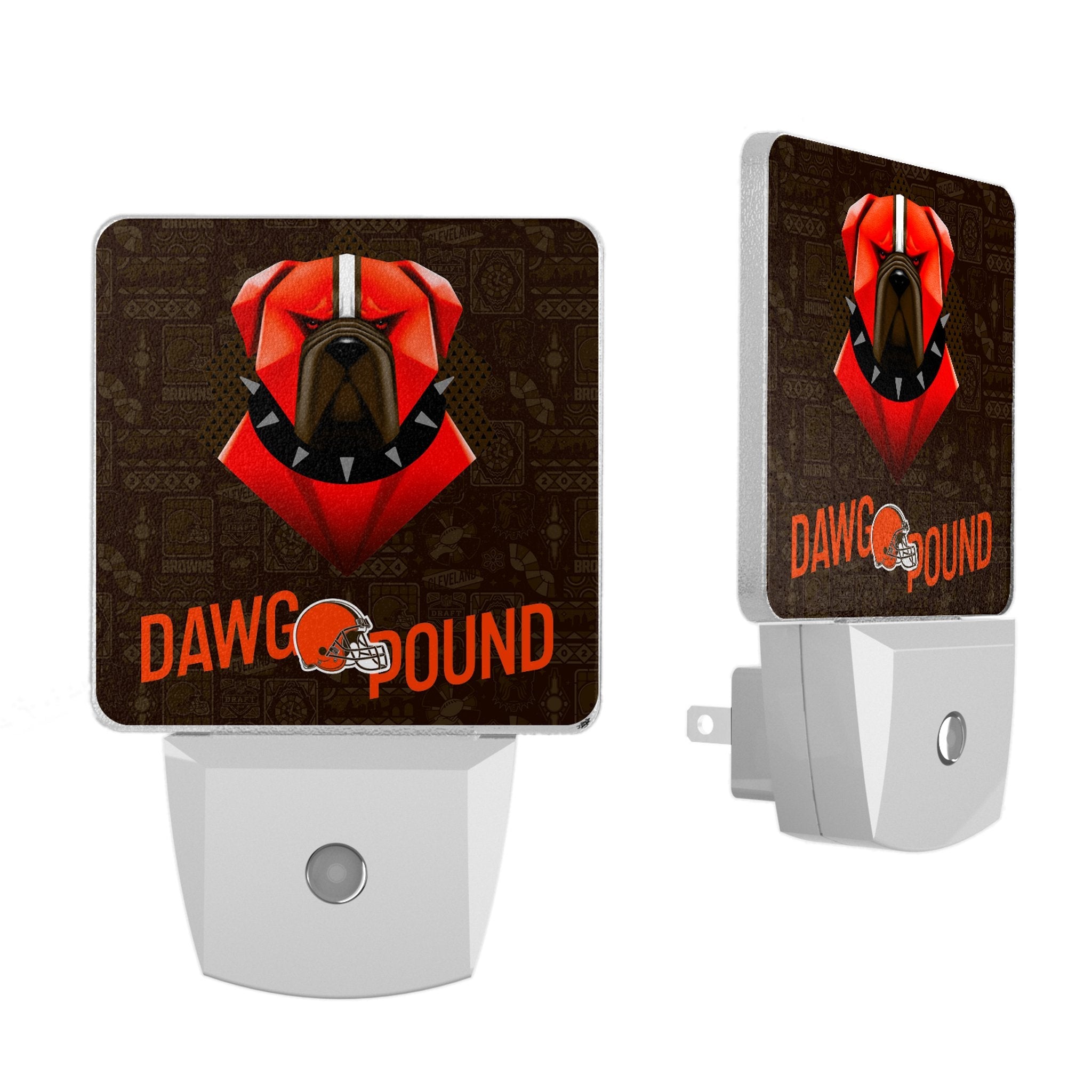 Cleveland Browns 2024 Illustrated Limited Edition Night Light 2-Pack 1