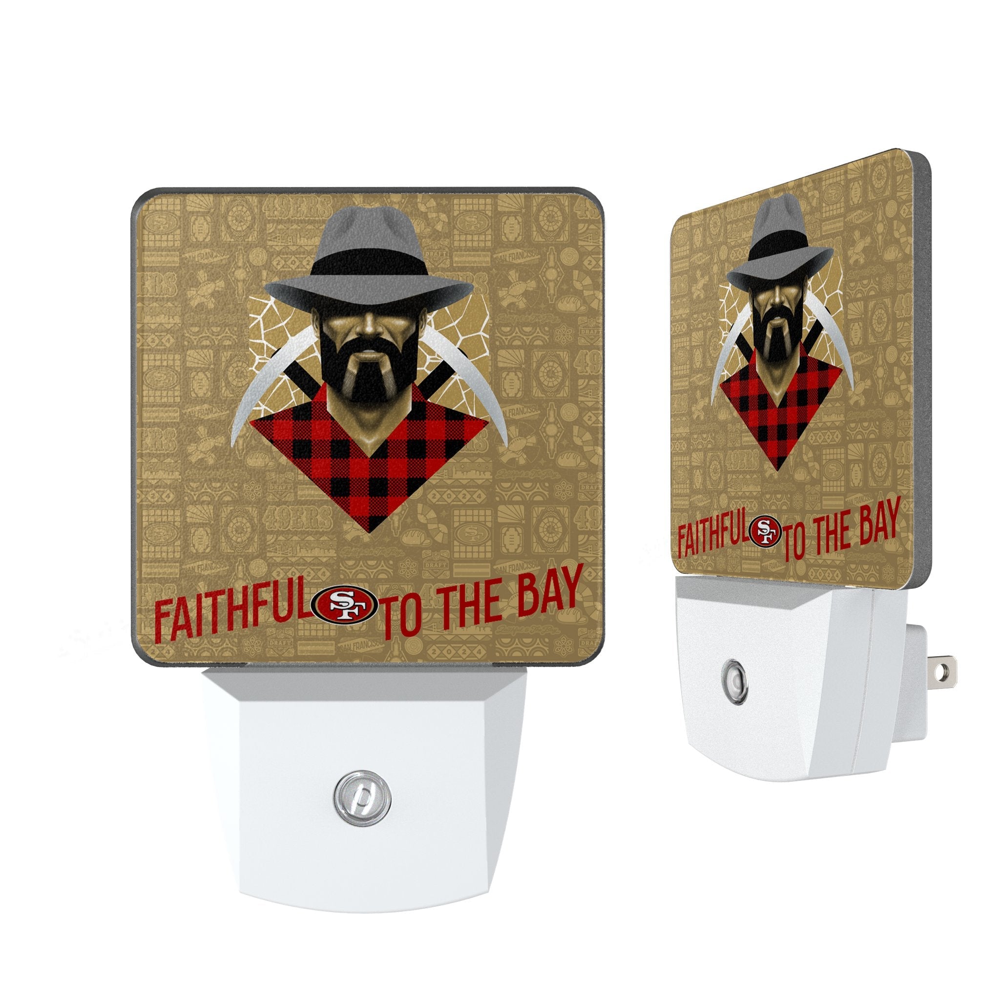 San Francisco 49ers 2024 Edition Night Light 2-Pack