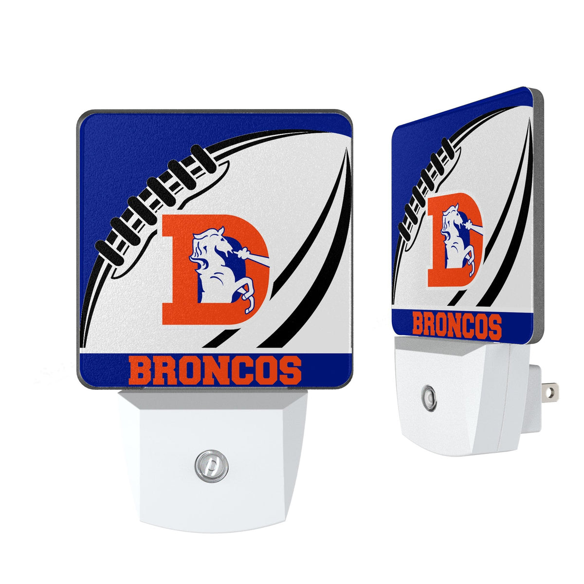 Denver Broncos 1993-1996 Historic Collection Passtime Night Light 2-Pack 1