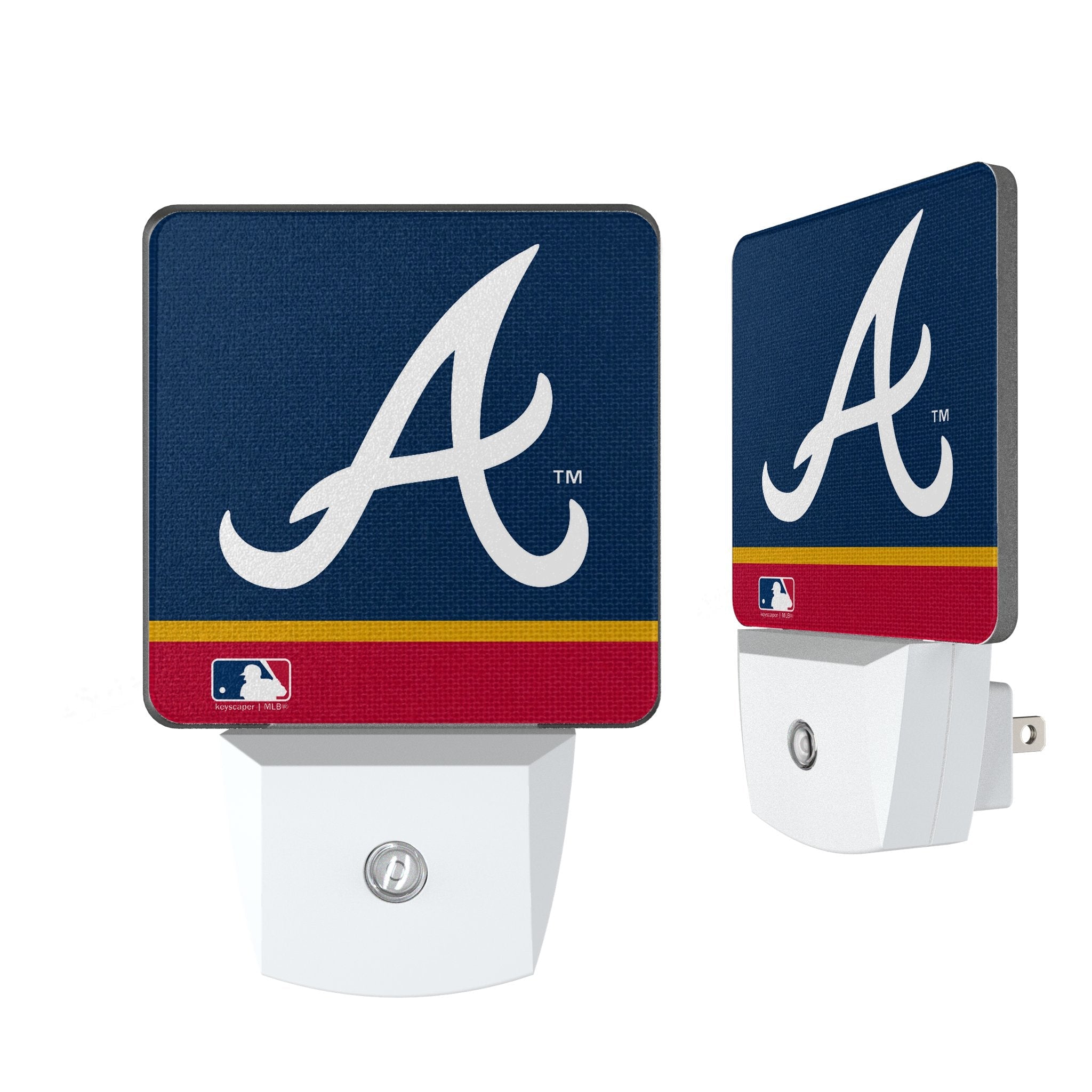 Atlanta Braves Stripe Night Light 2-Pack 1