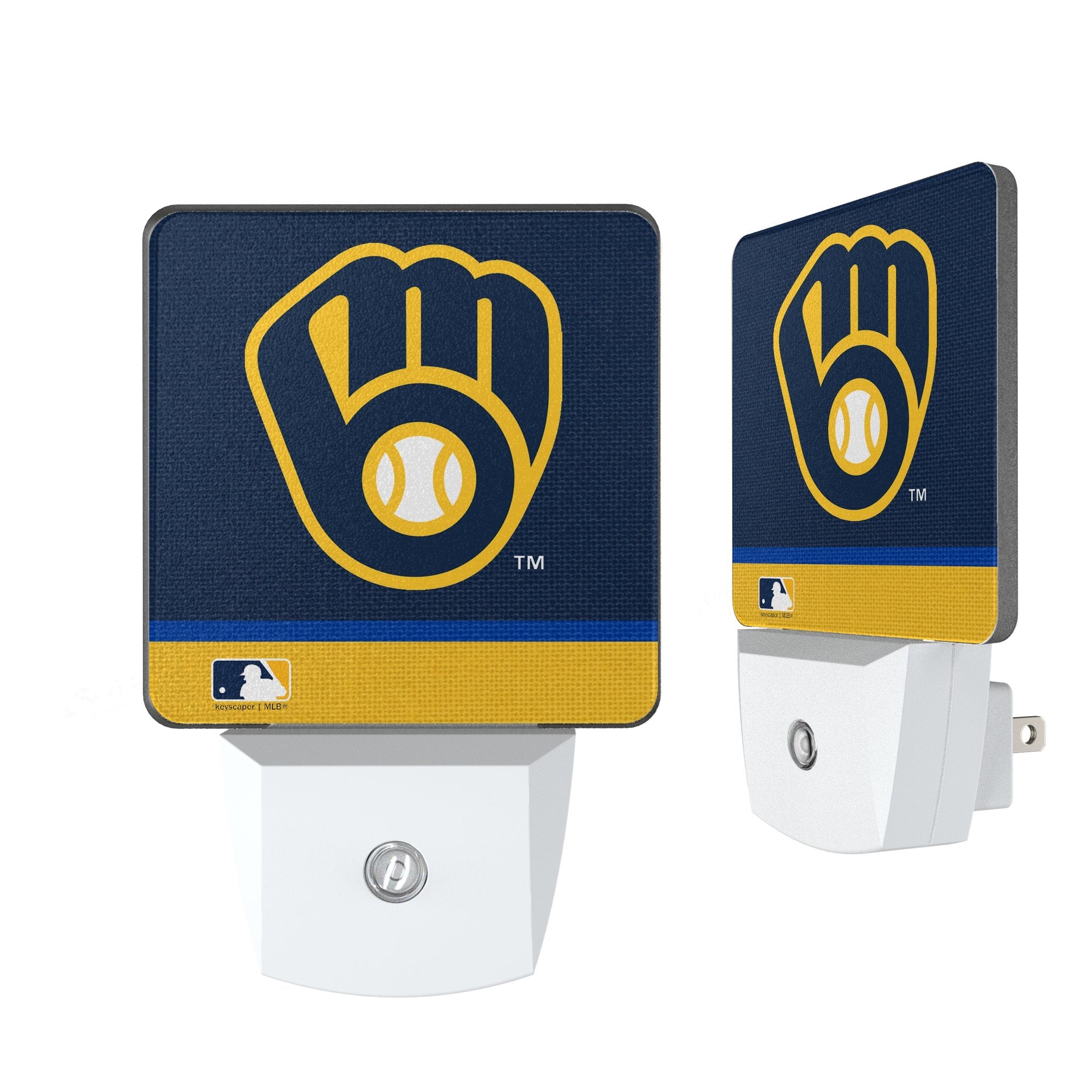 Milwaukee Brewers Stripe Night Light 2-Pack 1