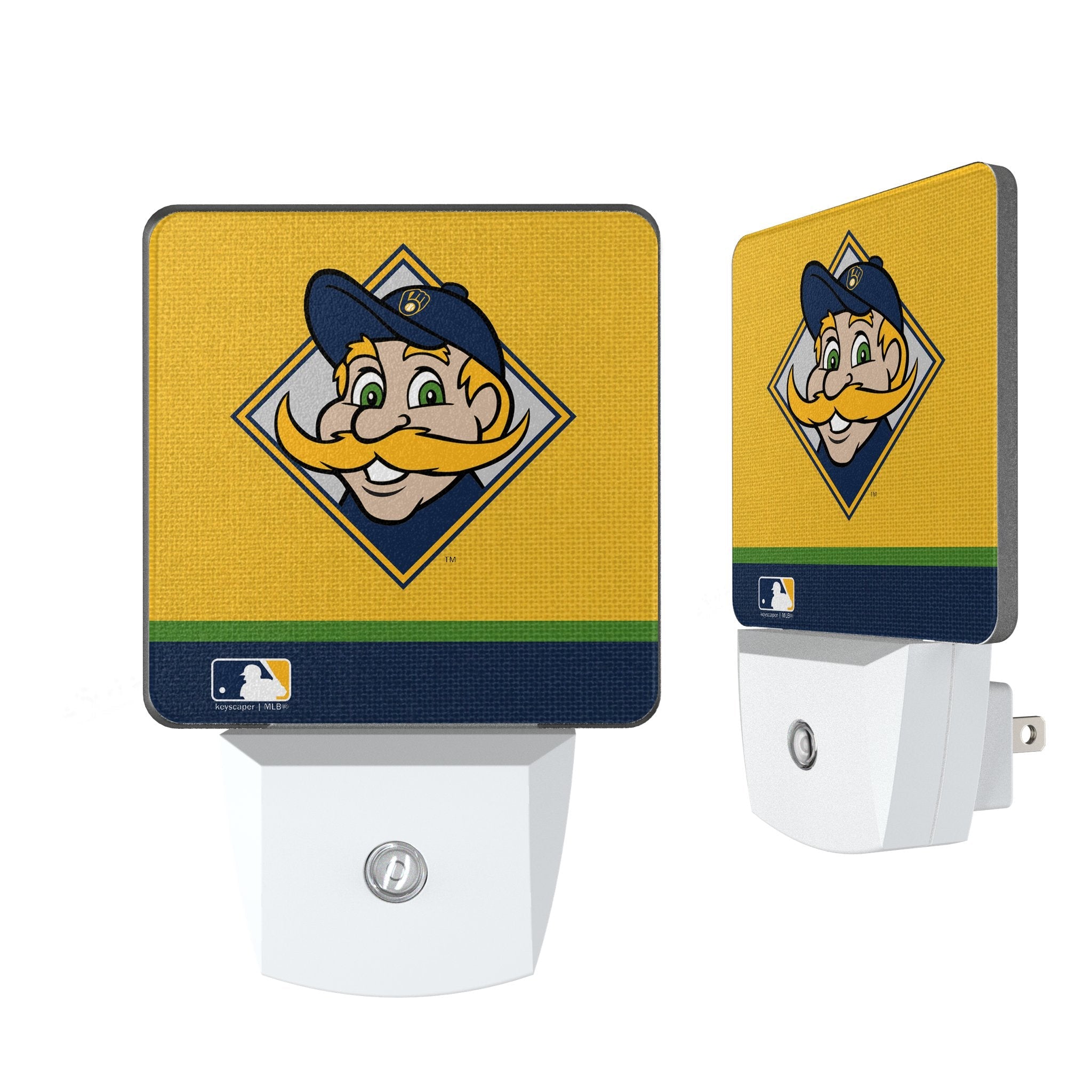 Milwaukee Brewers Stripe Night Light 2-Pack 1