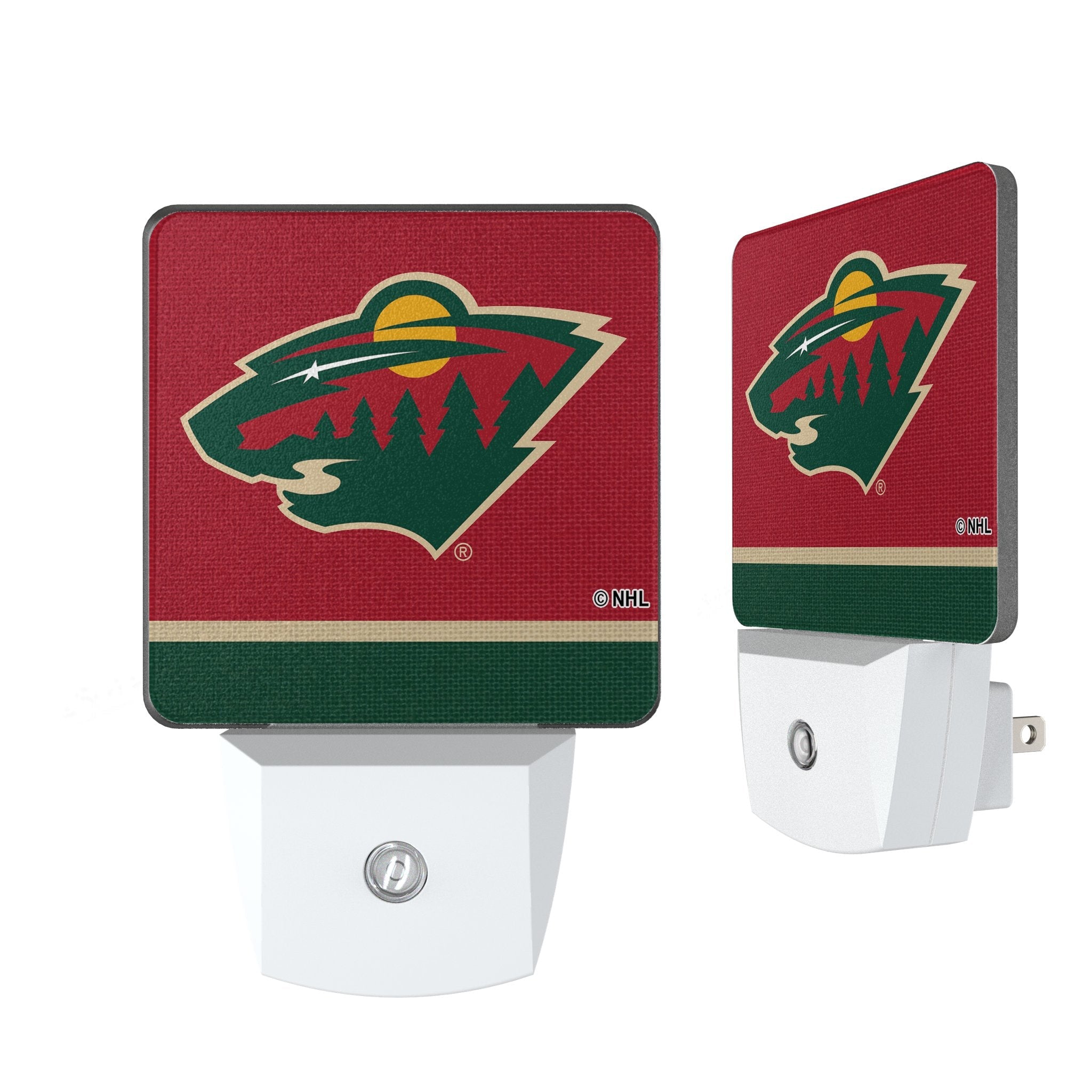 Minnesota Wild Stripe Night Light 2-Pack