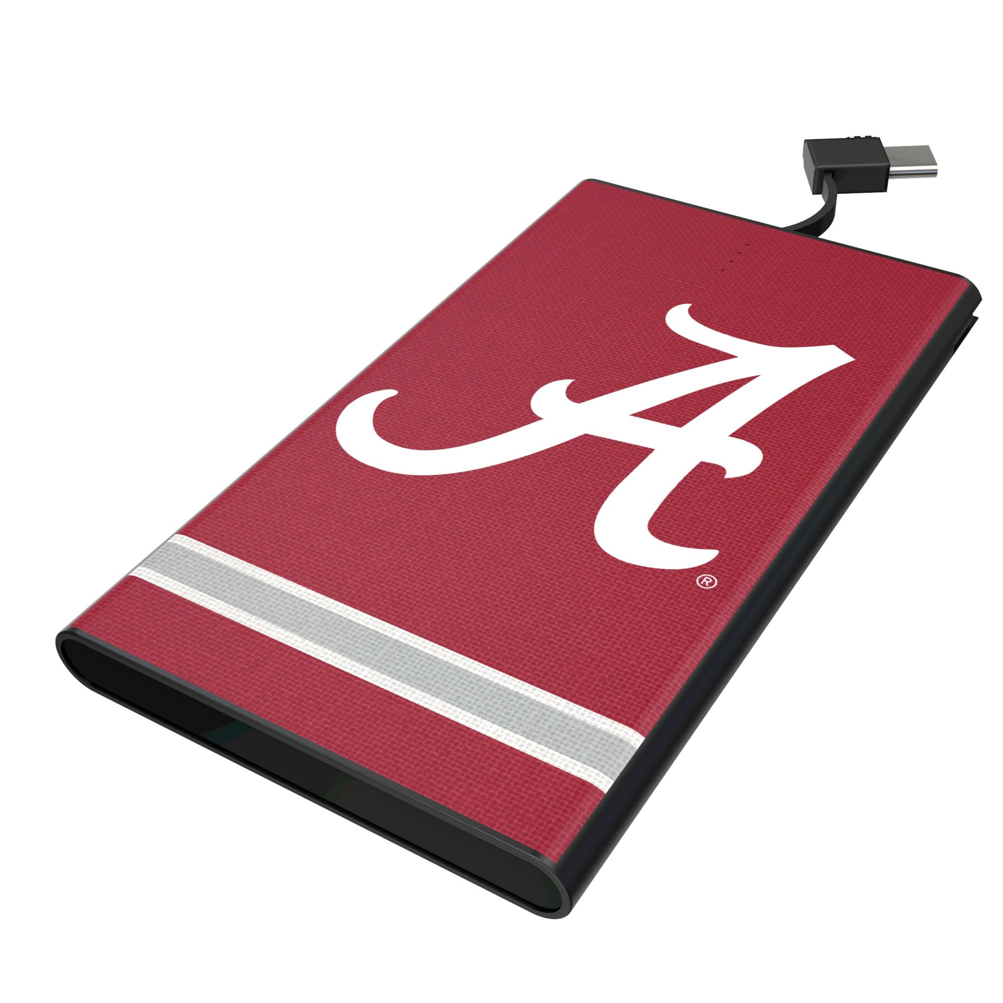 University of Alabama Crimson Tide Script A Stripe 5000mAh Flat Powerbank 1