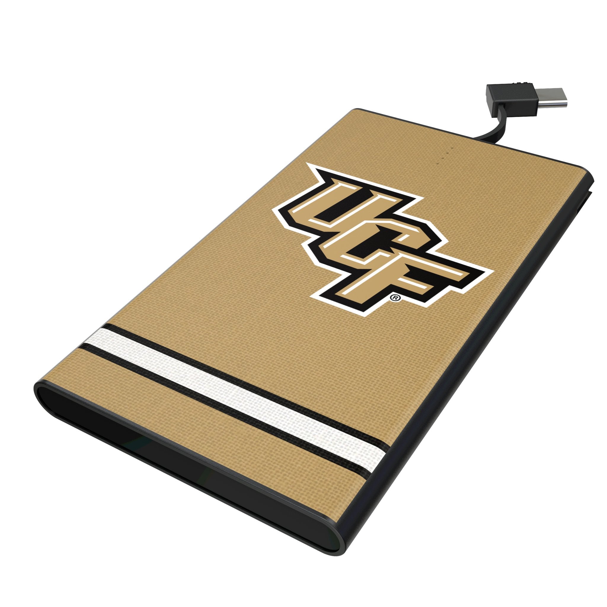 University of Central Florida Golden Knights Stripe 5000mAh Flat Powerbank 1