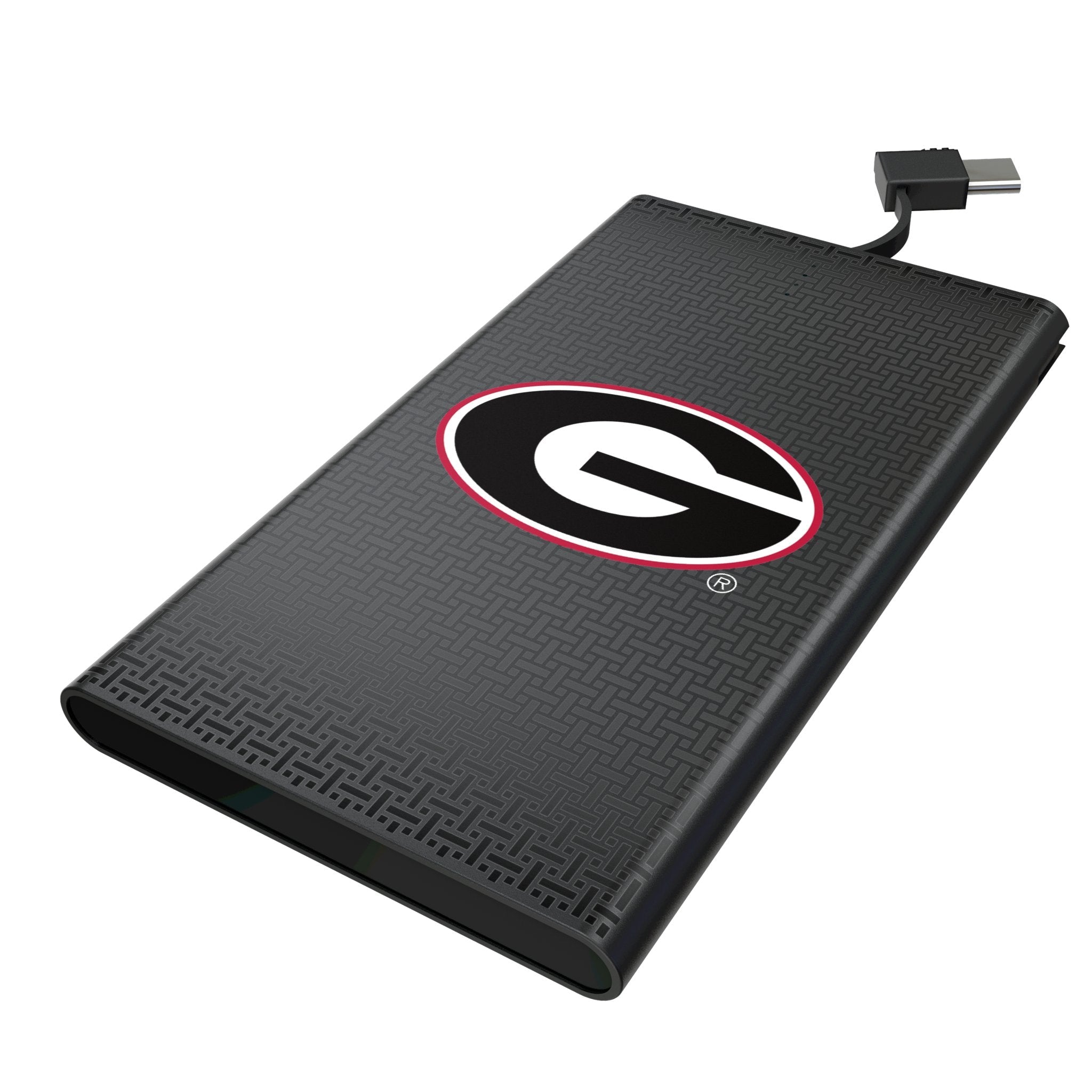 University of Georgia Bulldogs Linen 5000mAh Flat Powerbank