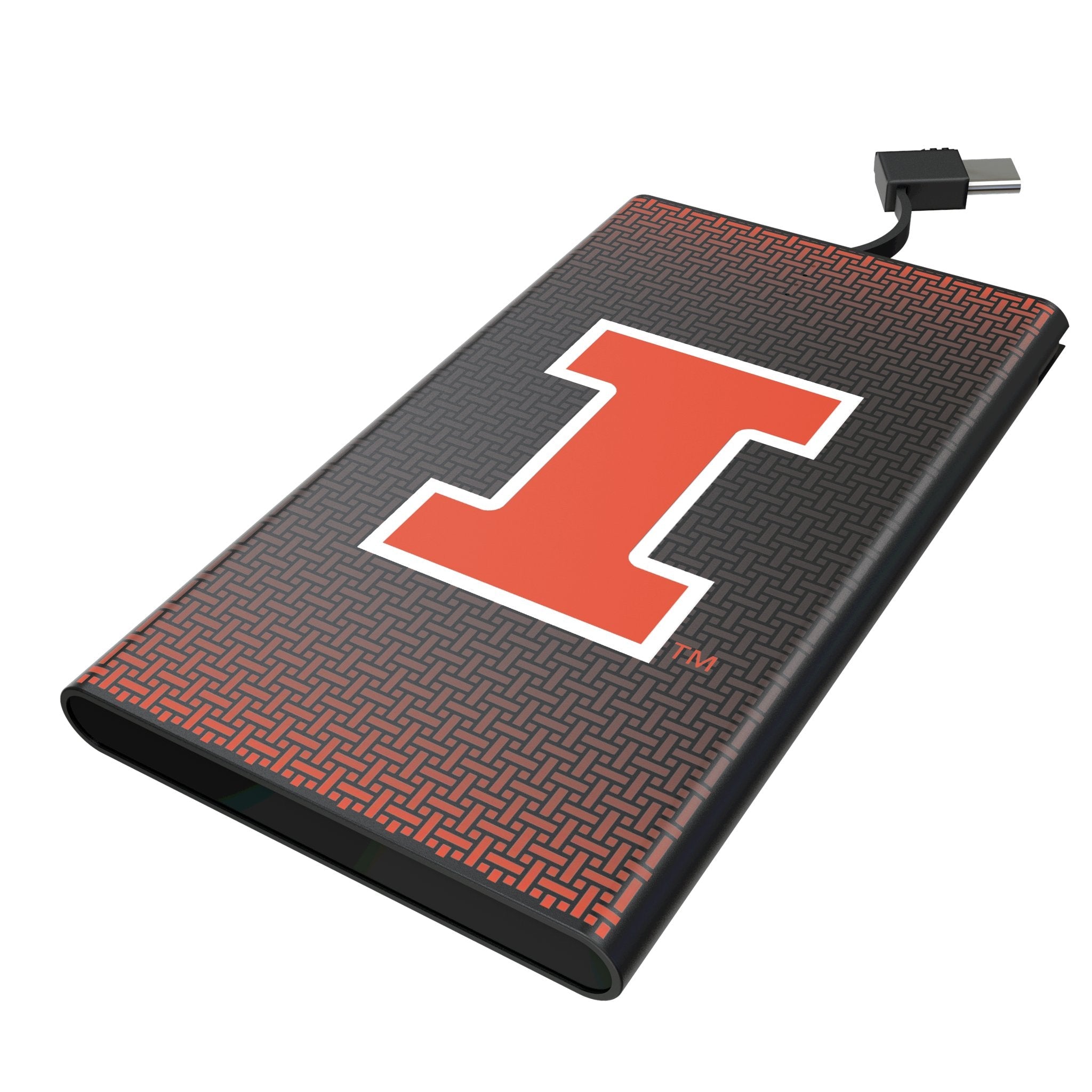 University of Illinois Fighting Illini Linen 5000mAh Flat Powerbank