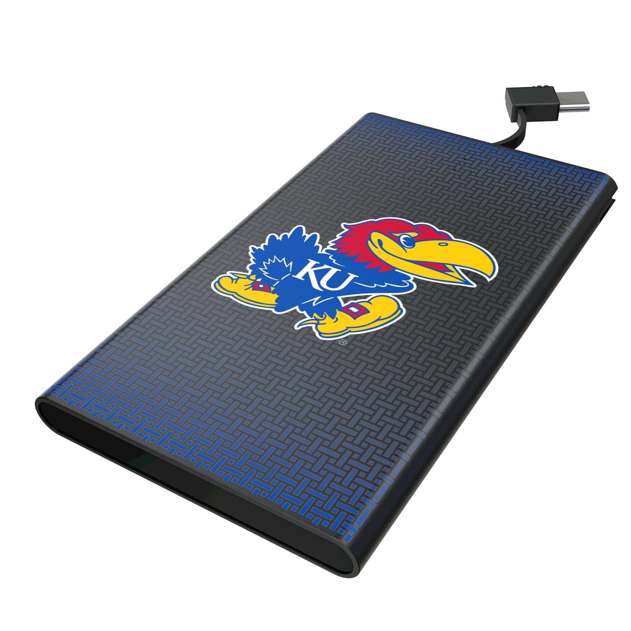 University of Kansas Jayhawks Linen 5000mAh Flat Powerbank