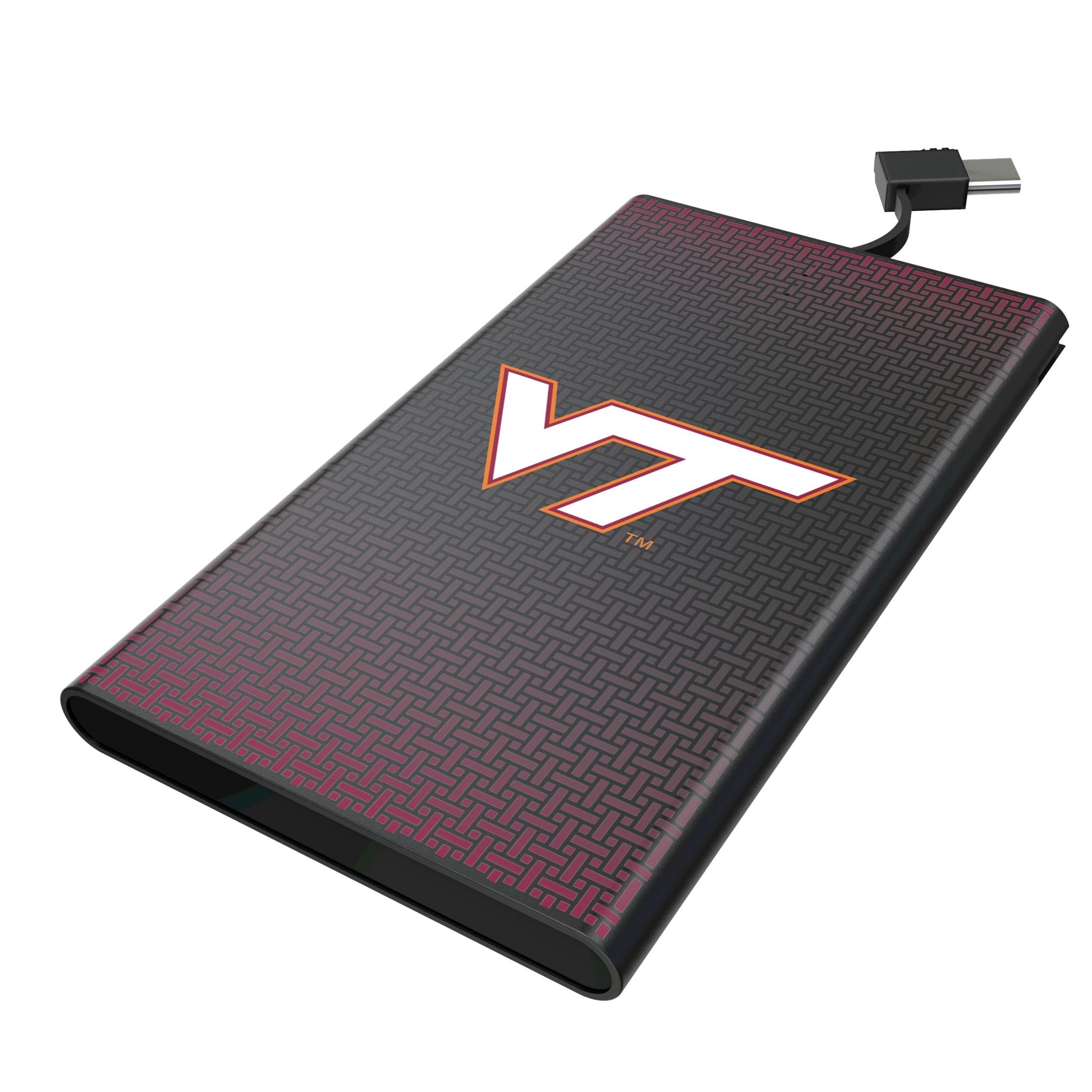 Virginia Tech Hokies Linen 5000mAh Flat Powerbank
