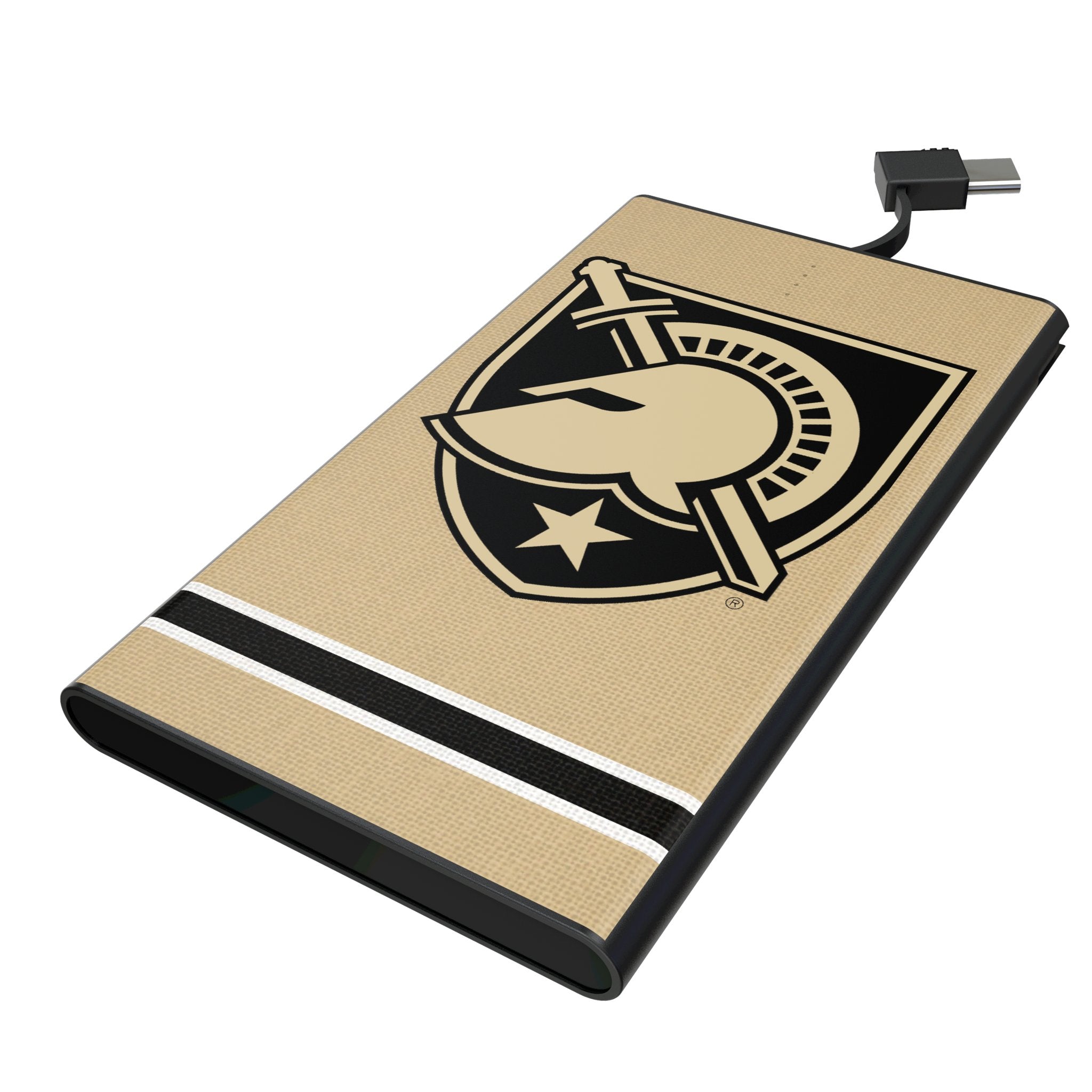 United States Military Academy Black Knights Stripe 5000mAh Flat Powerbank 1