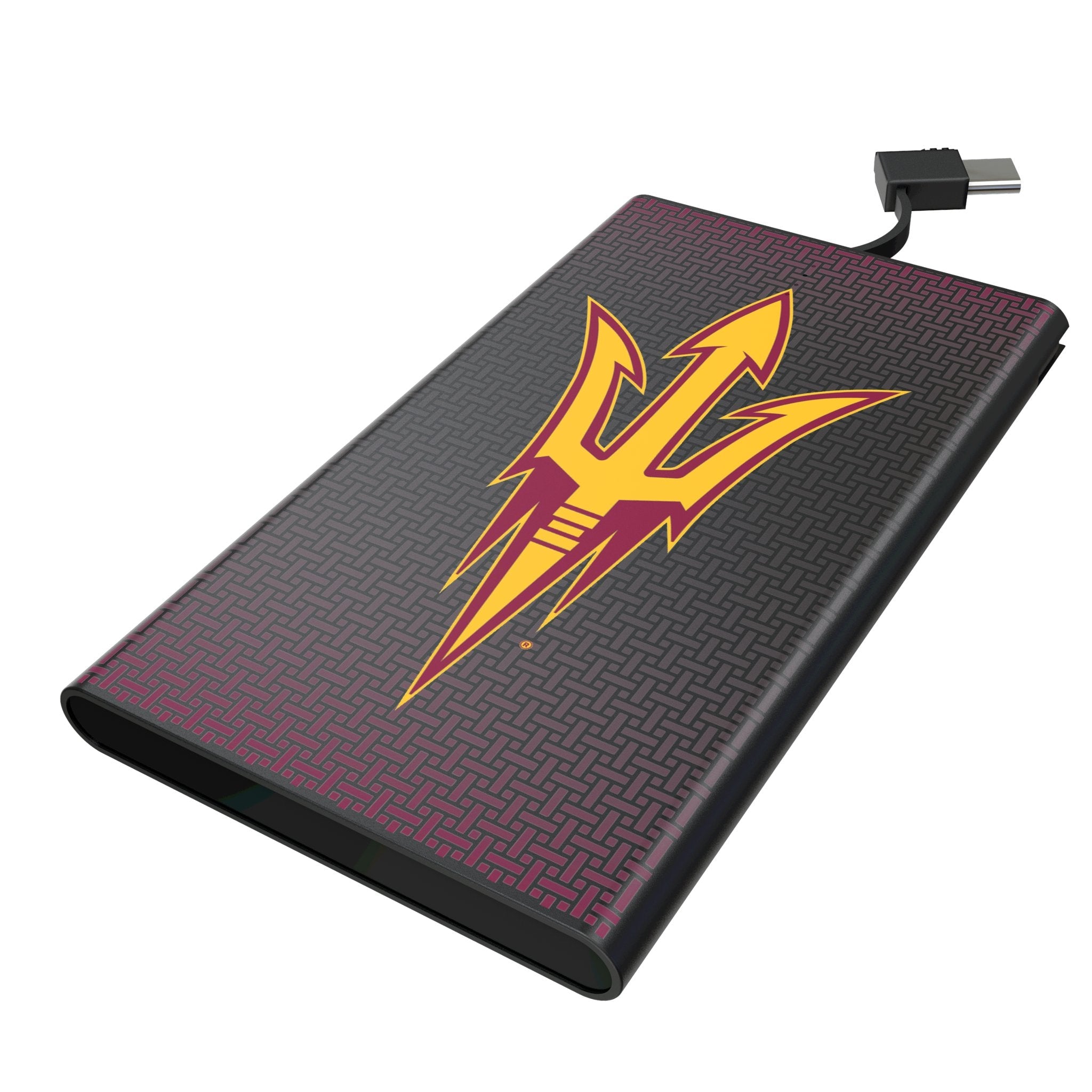 Arizona State University Sun Devils Linen 5000mAh Flat Powerbank