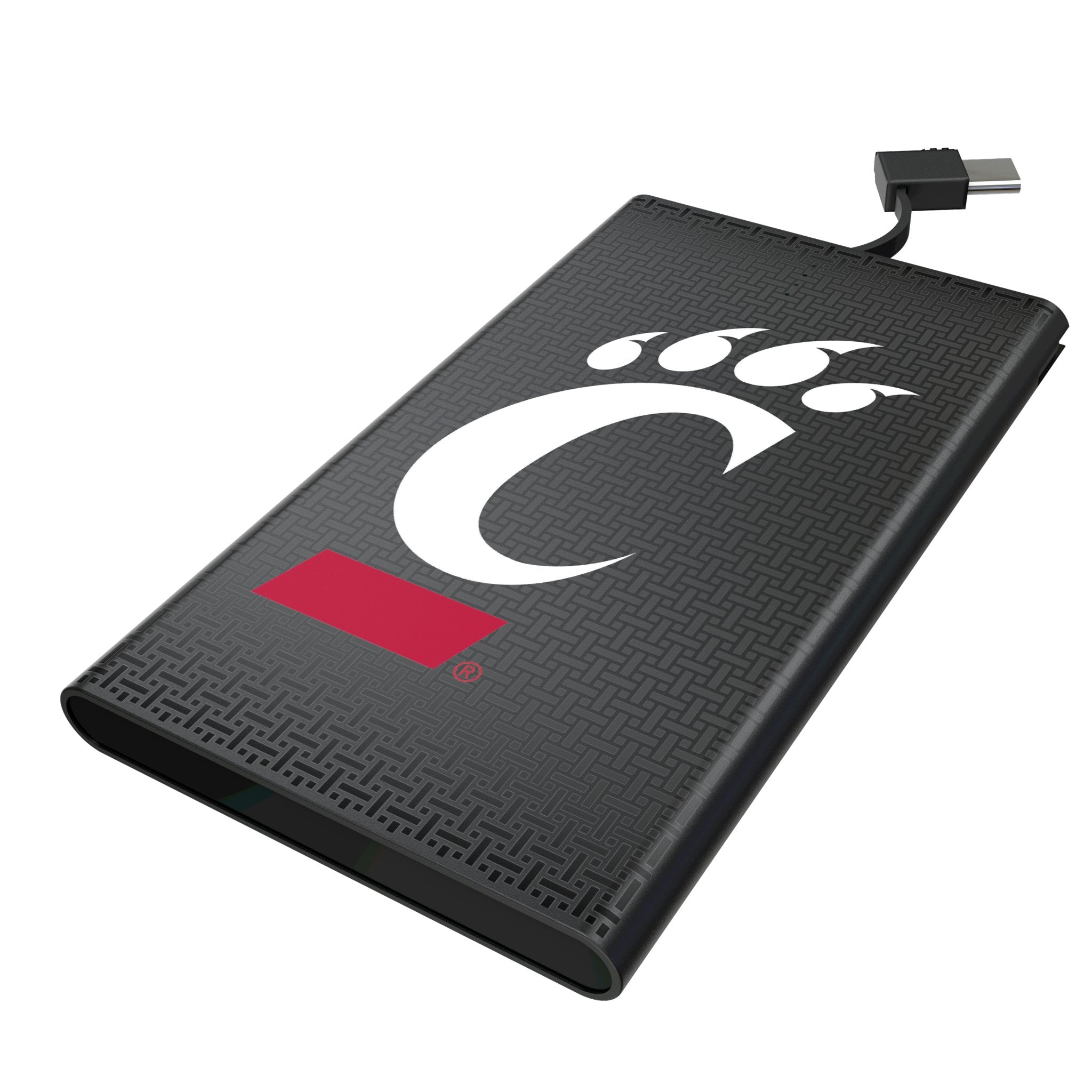 University of Cincinnati Bearcats Linen 5000mAh Flat Powerbank