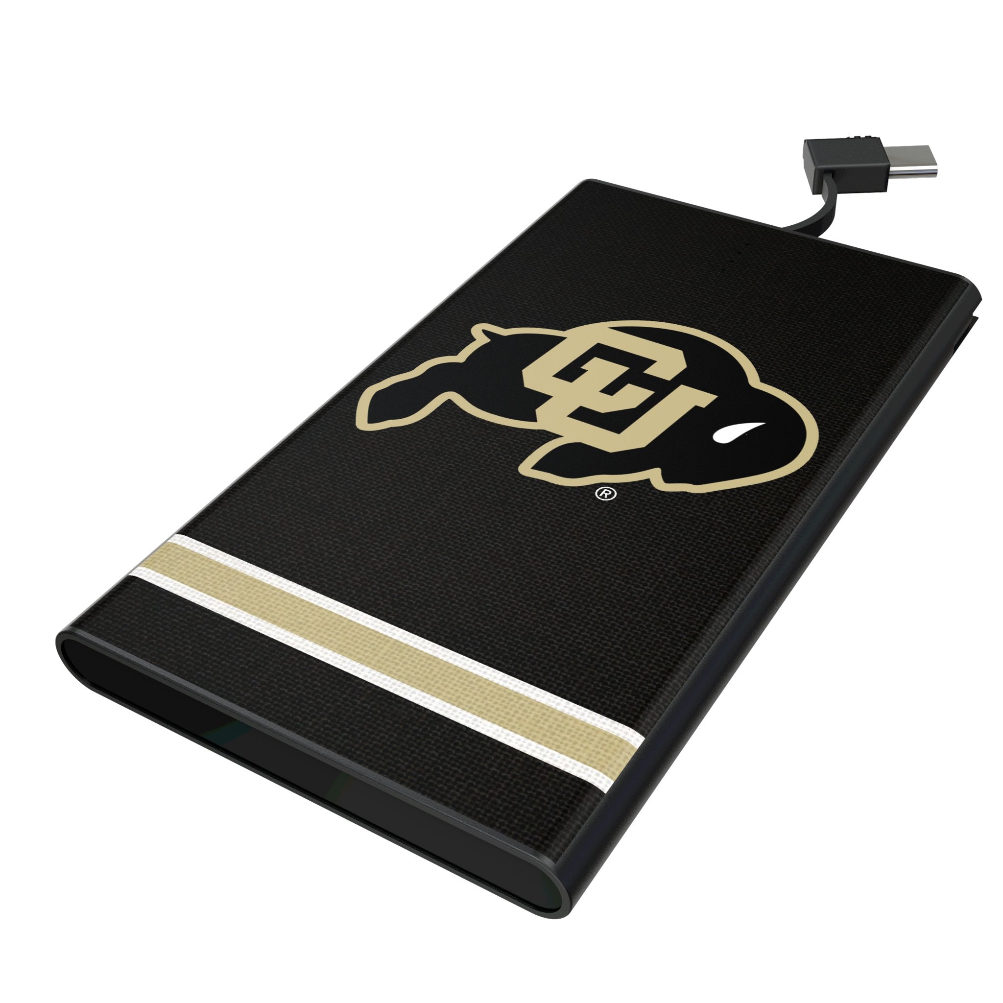 University of Colorado Buffaloes Stripe 5000mAh Flat Powerbank 1