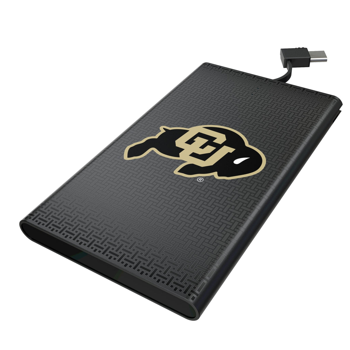 University of Colorado Buffaloes Linen 5000mAh Flat Powerbank 1
