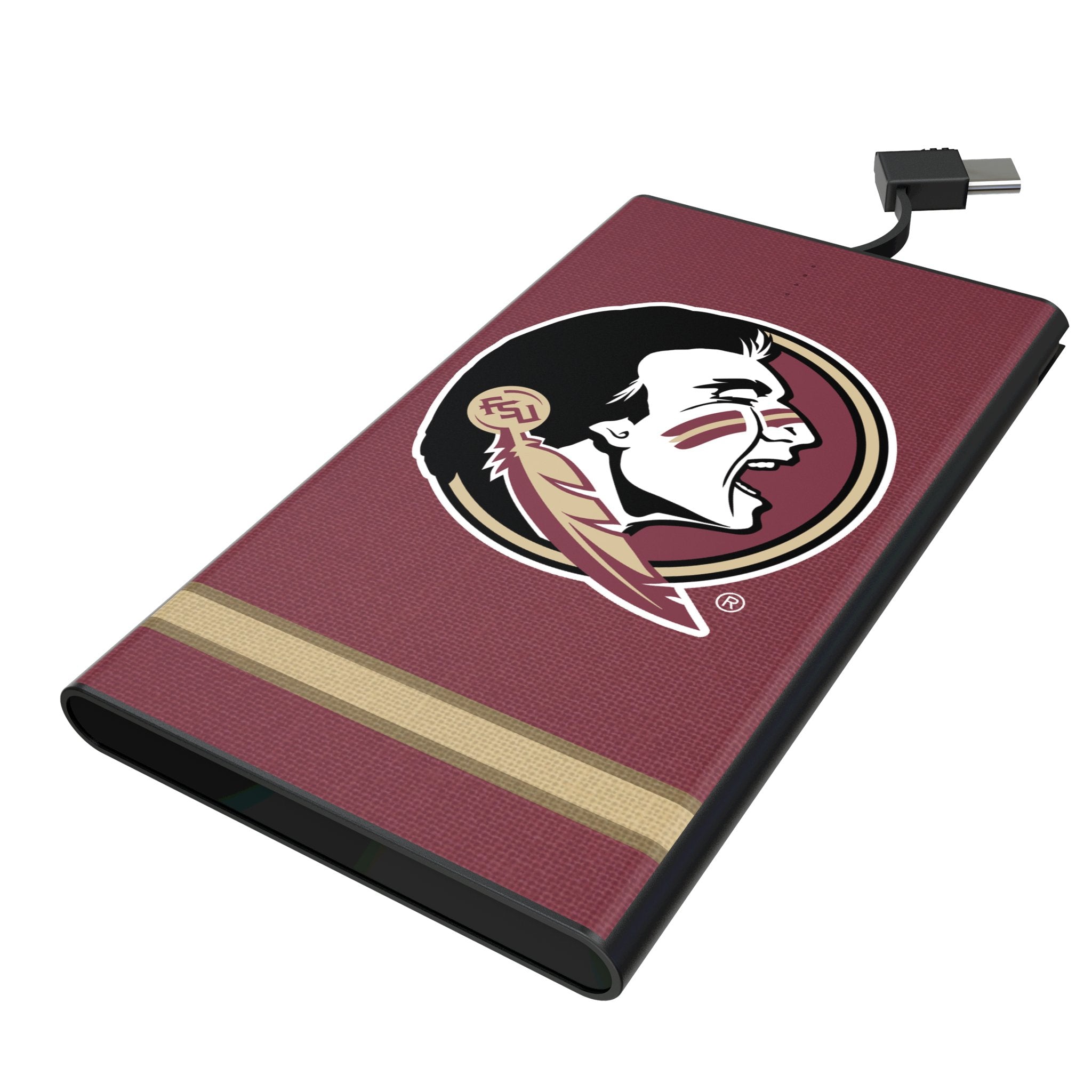 Florida State University Seminoles Stripe 5000mAh Flat Powerbank 1
