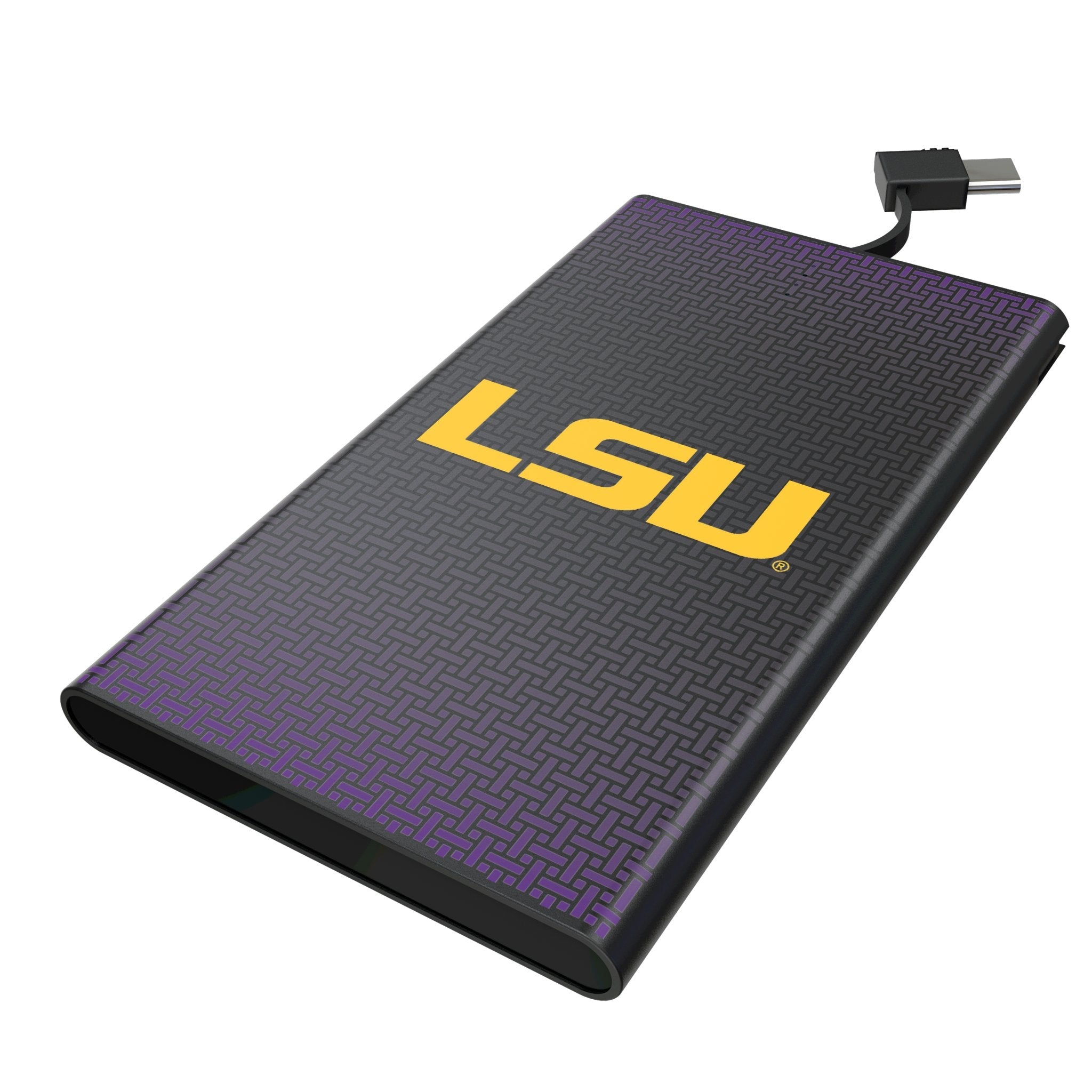 Louisiana State University Tigers Linen 5000mAh Flat Powerbank