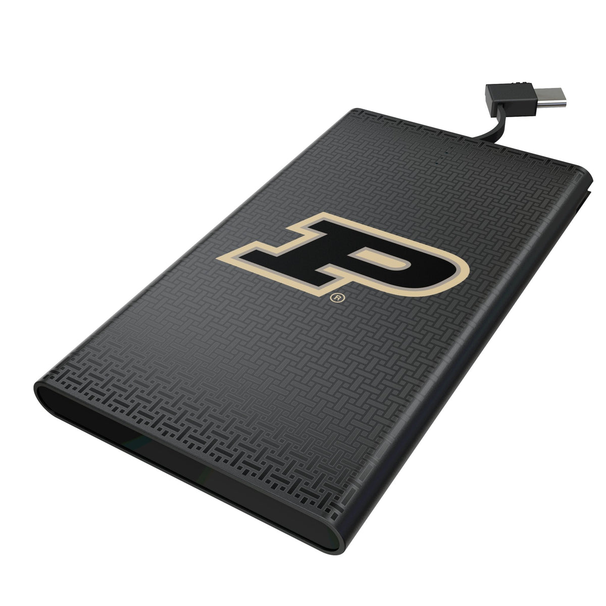 Purdue University Boilermakers Linen 5000mAh Flat Powerbank 1