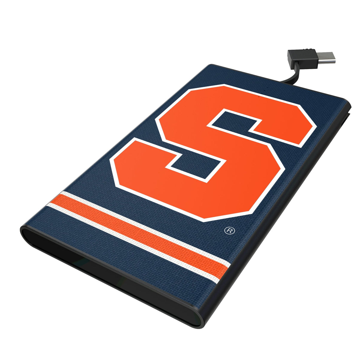 Syracuse University Orange Stripe 5000mAh Flat Powerbank 1