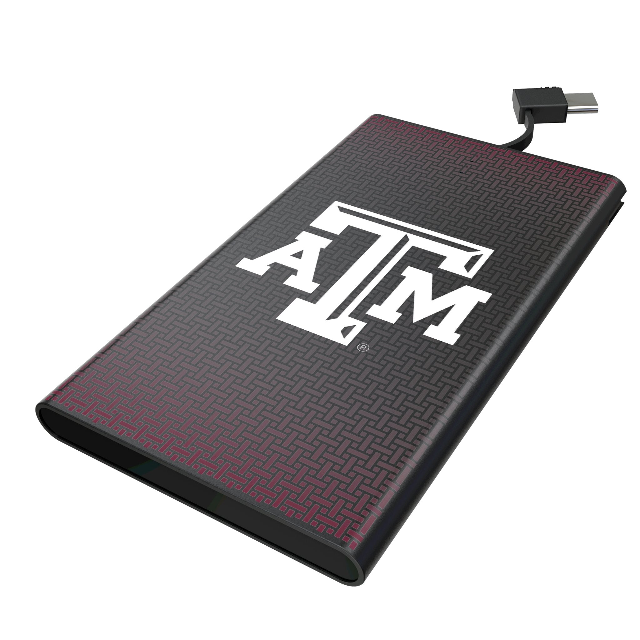 Texas A&M University Aggies Linen 5000mAh Flat Powerbank