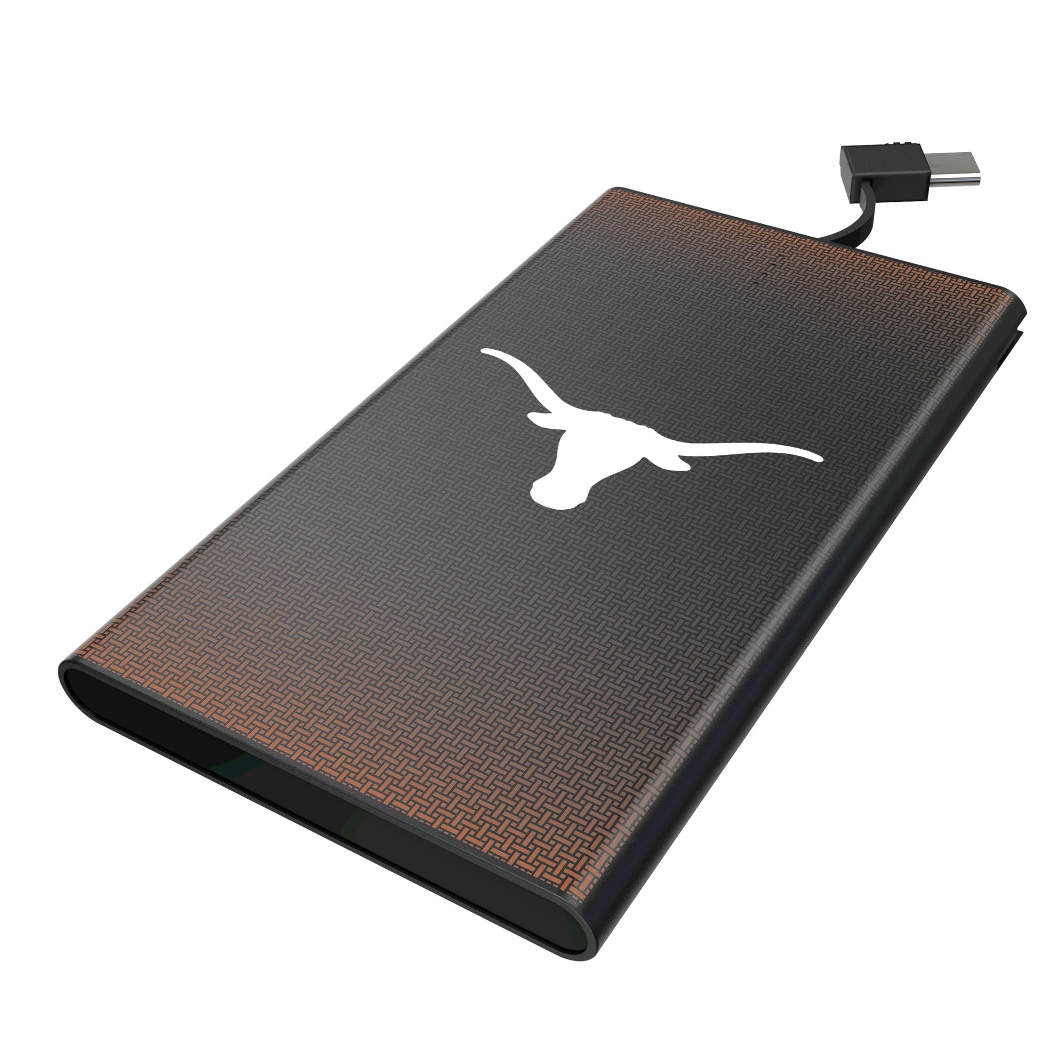 University of Texas Longhorns Linen 5000mAh Flat Powerbank 1