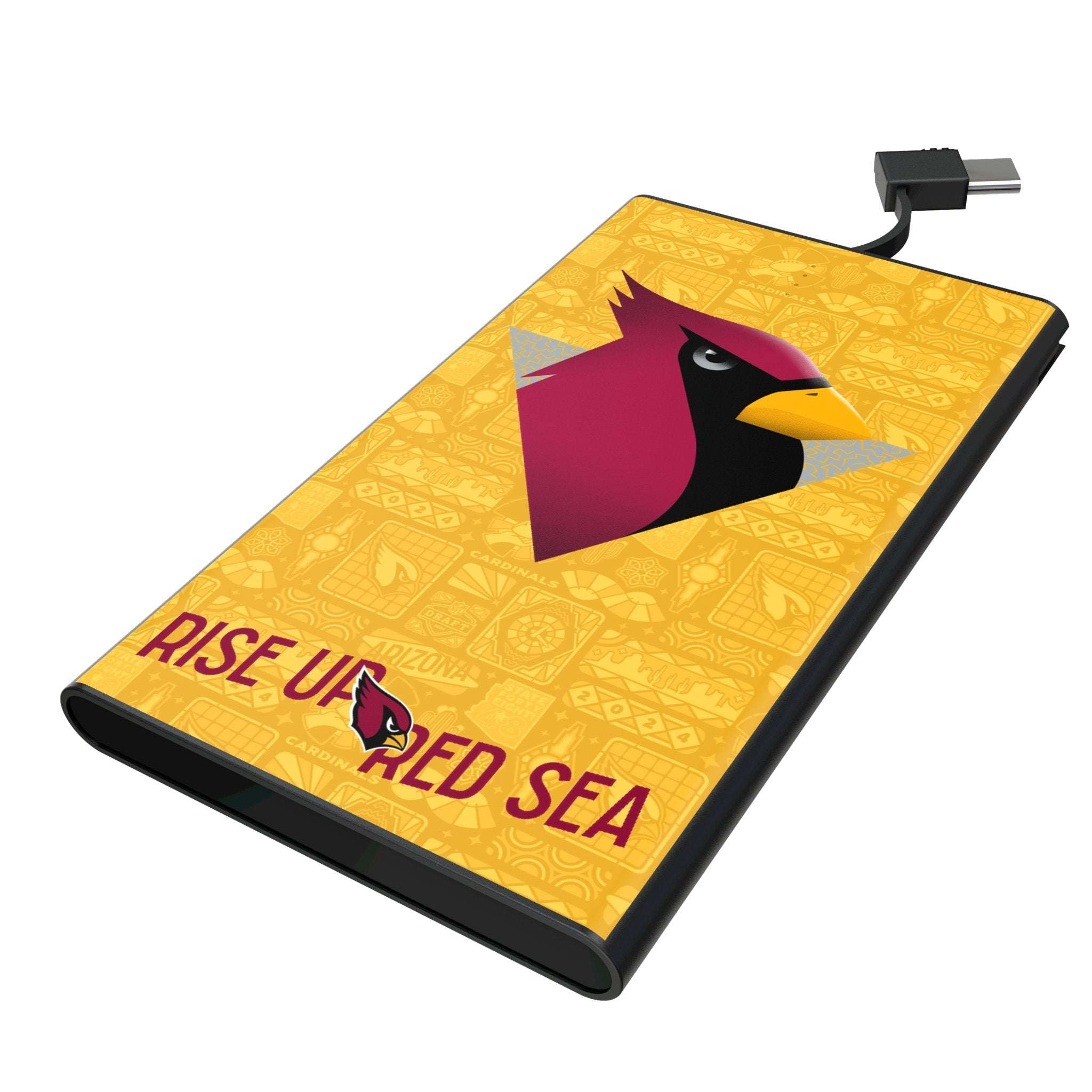 Arizona Cardinals 2024 Edition 5000mAh Flat Powerbank