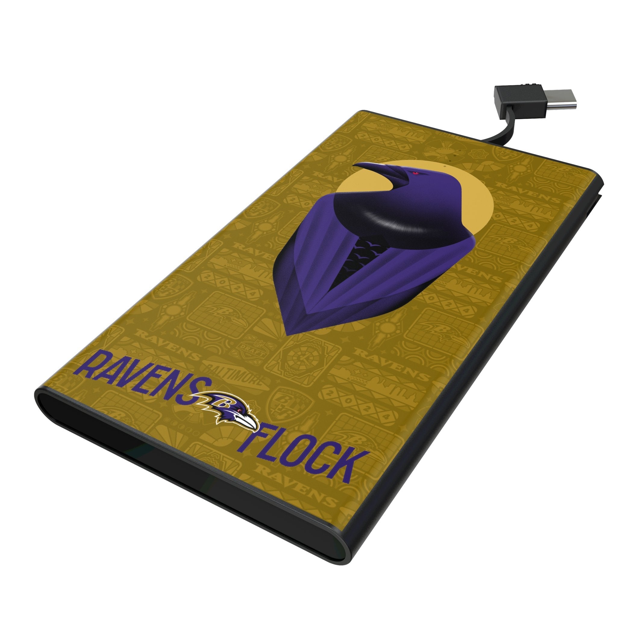 Baltimore Ravens 2024 Edition 5000mAh Flat Powerbank