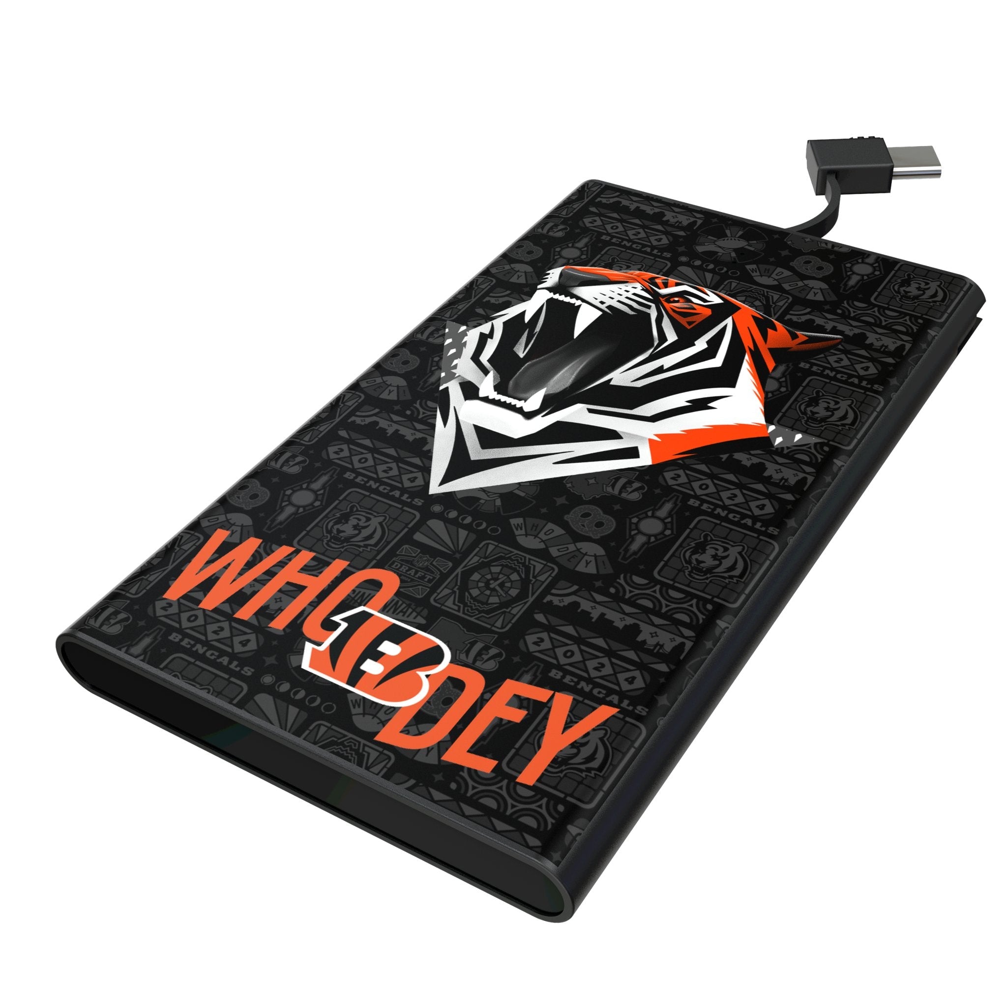 Cincinnati Bengals 2024 Edition 5000mAh Flat Powerbank