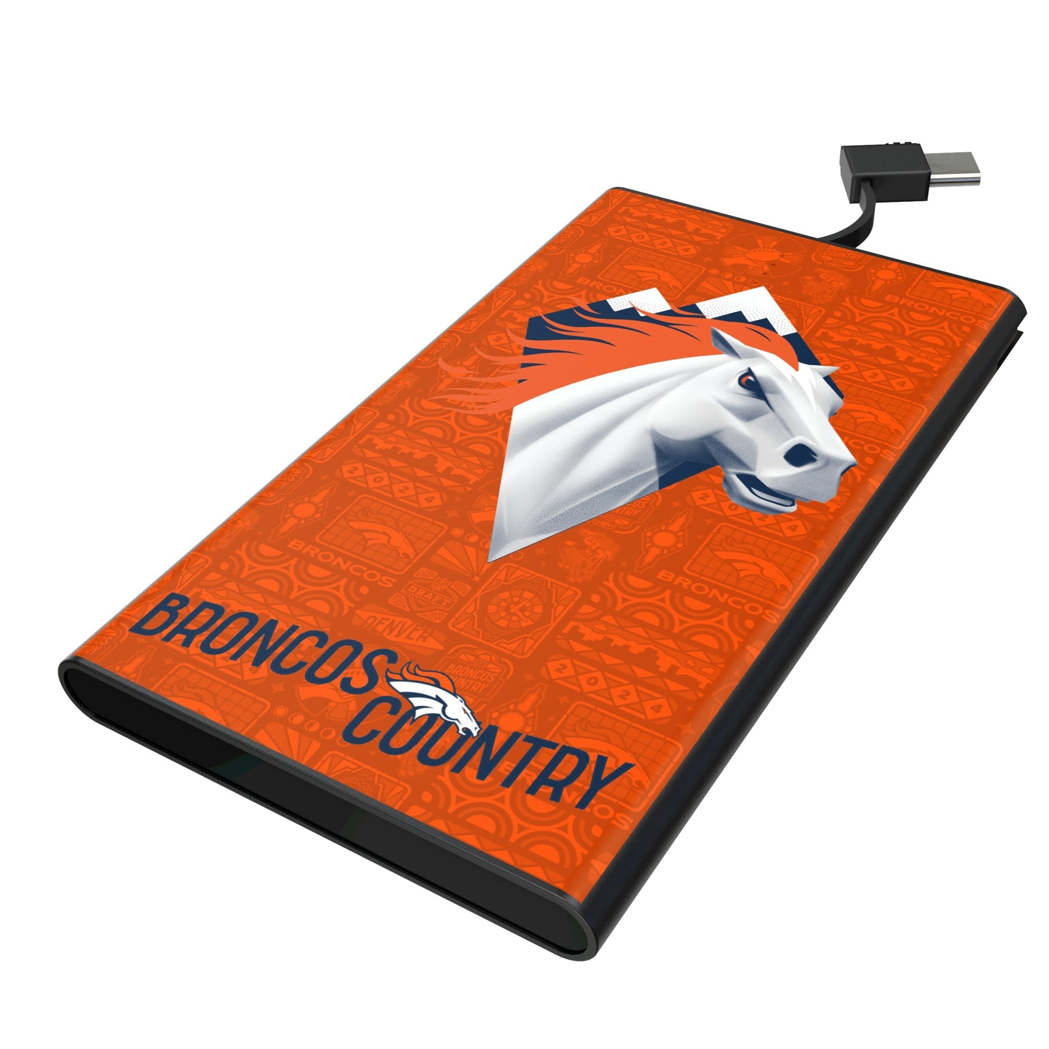 Denver Broncos 2024 Edition 5000mAh Flat Powerbank 1