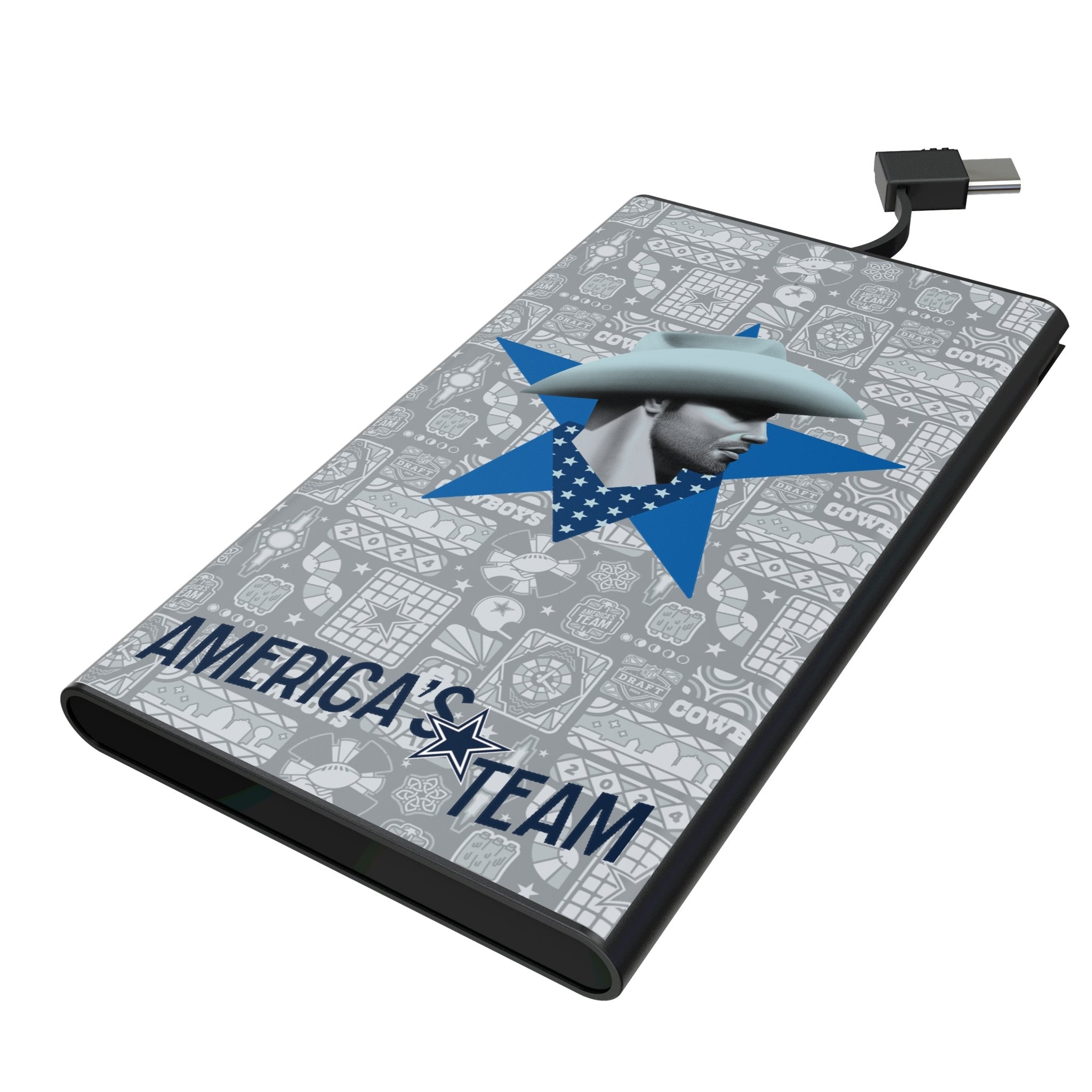 Dallas Cowboys 2024 Edition 5000mAh Flat Powerbank