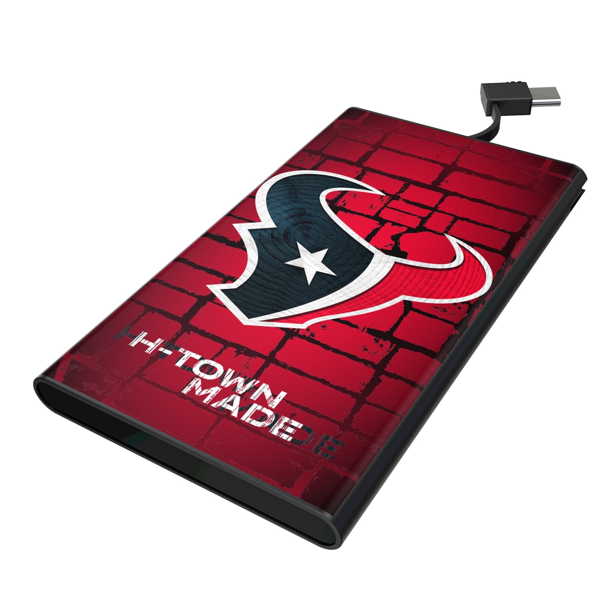 Houston Texans Brick Wall 5000mAh Flat Powerbank