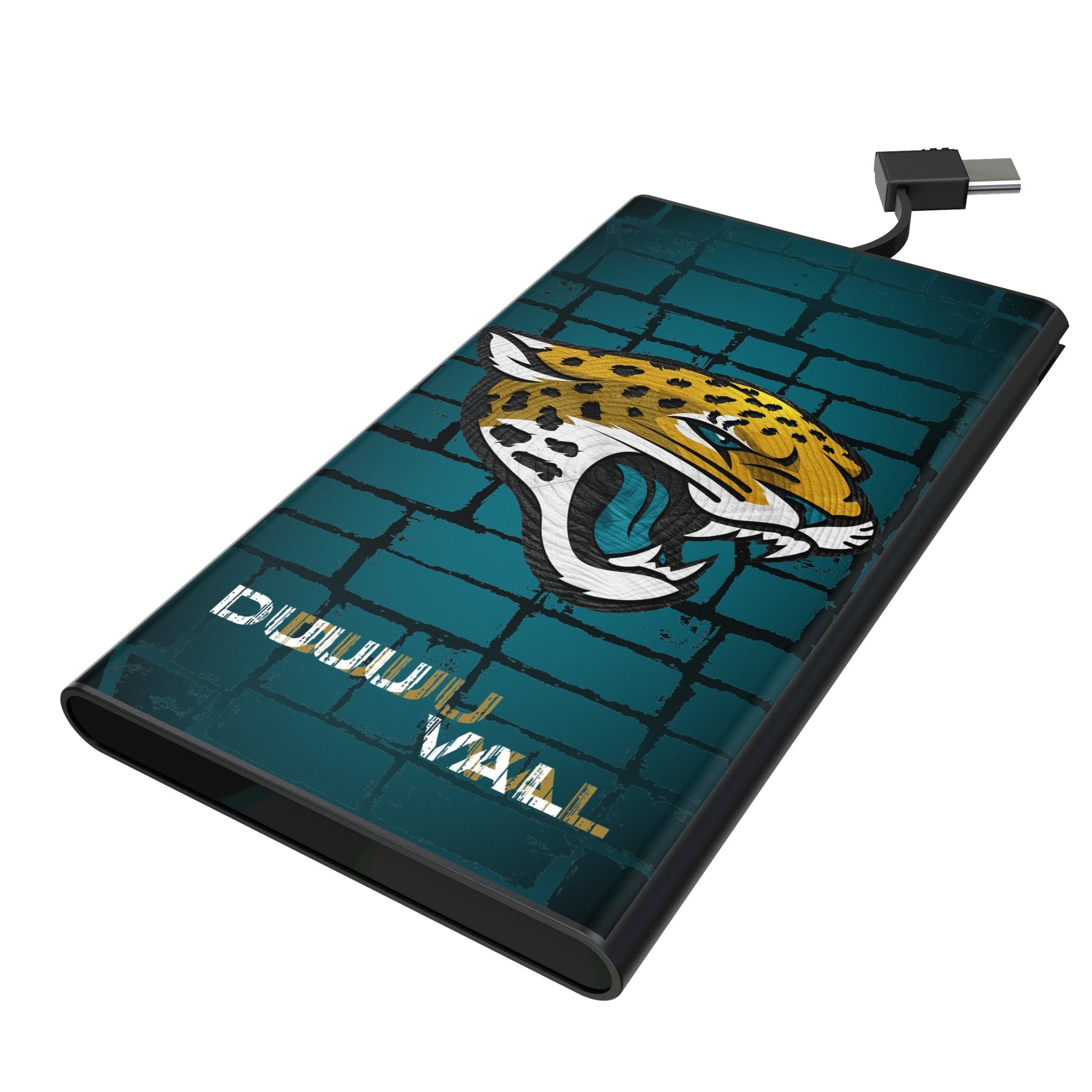 Jacksonville Jaguars Brick Wall 5000mAh Flat Powerbank 1