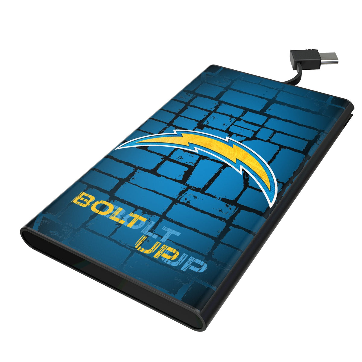 Los Angeles Chargers Brick Wall 5000mAh Flat Powerbank 1