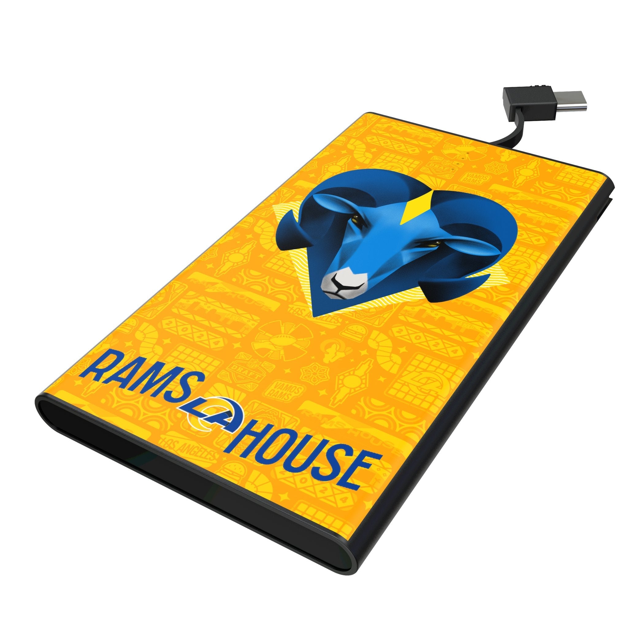 Los Angeles Rams 2024 Edition 5000mAh Flat Powerbank 1