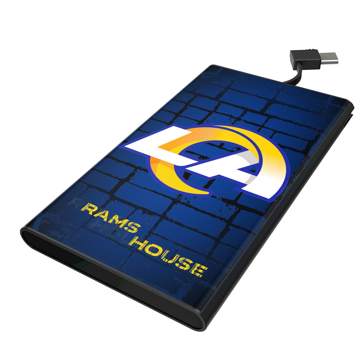 Los Angeles Rams Brick Wall 5000mAh Flat Powerbank 1