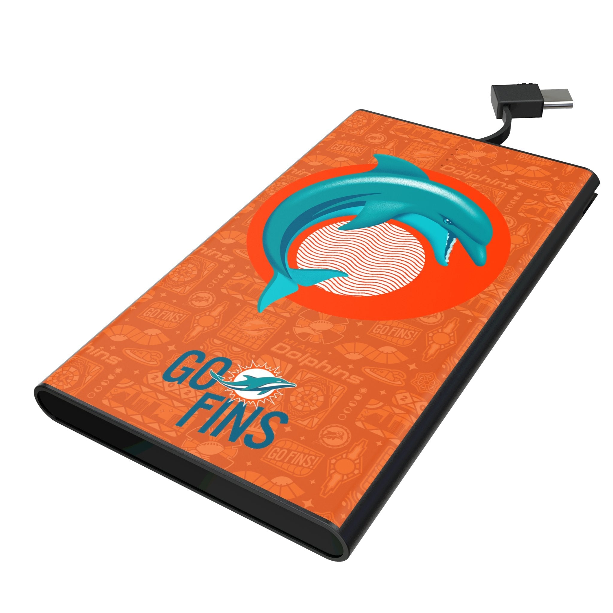 Miami Dolphins 2024 Edition 5000mAh Flat Powerbank
