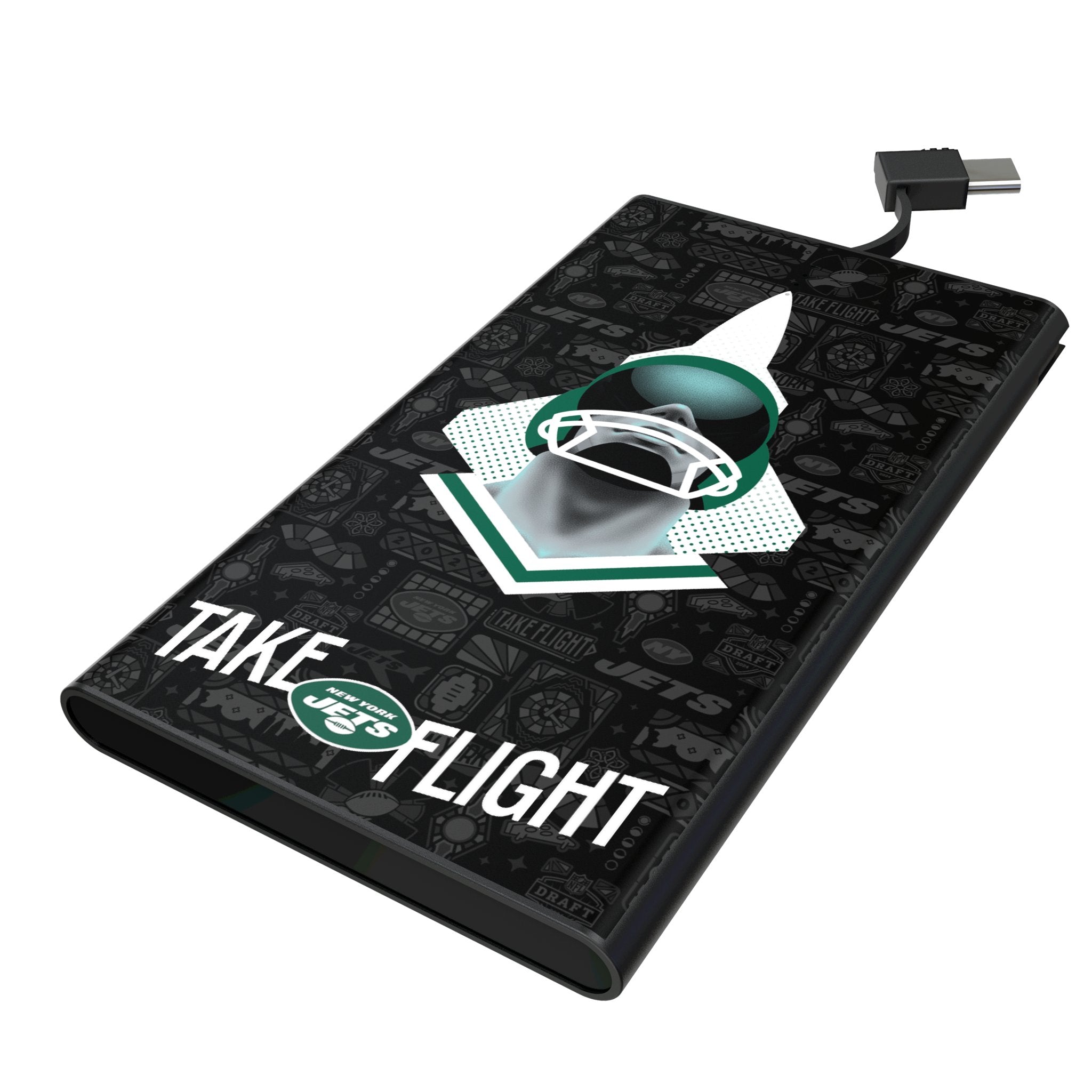 New York Jets 2024 Edition 5000mAh Flat Powerbank 1