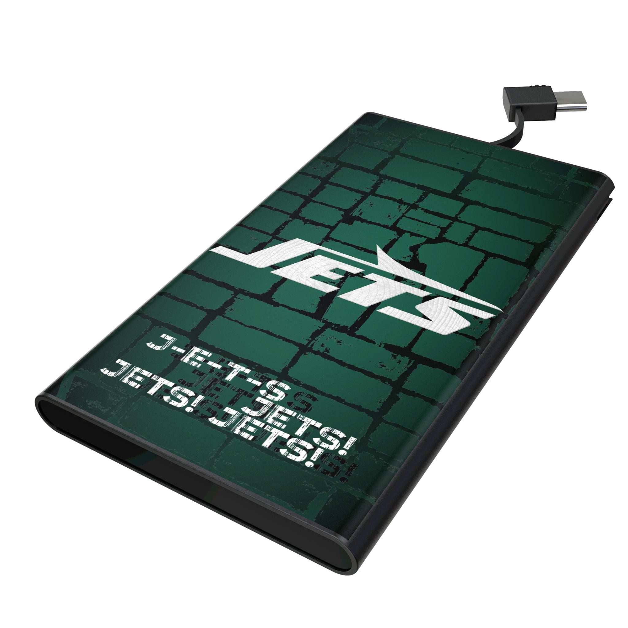 New York Jets Brick Wall 5000mAh Flat Powerbank 1