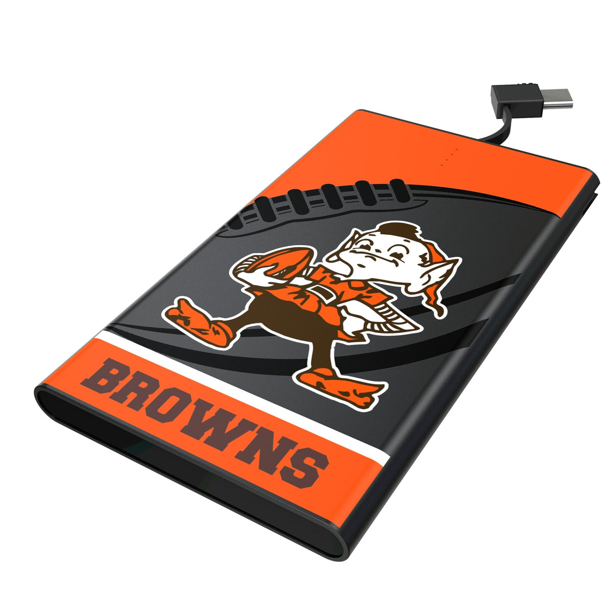 Cleveland Browns Historic Collection Passtime 5000mAh Flat Powerbank 1