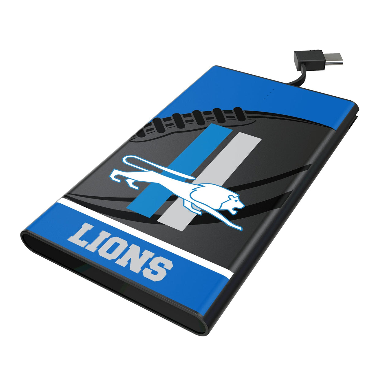 Detroit Lions Retro Passtime 5000mAh Flat Powerbank 1