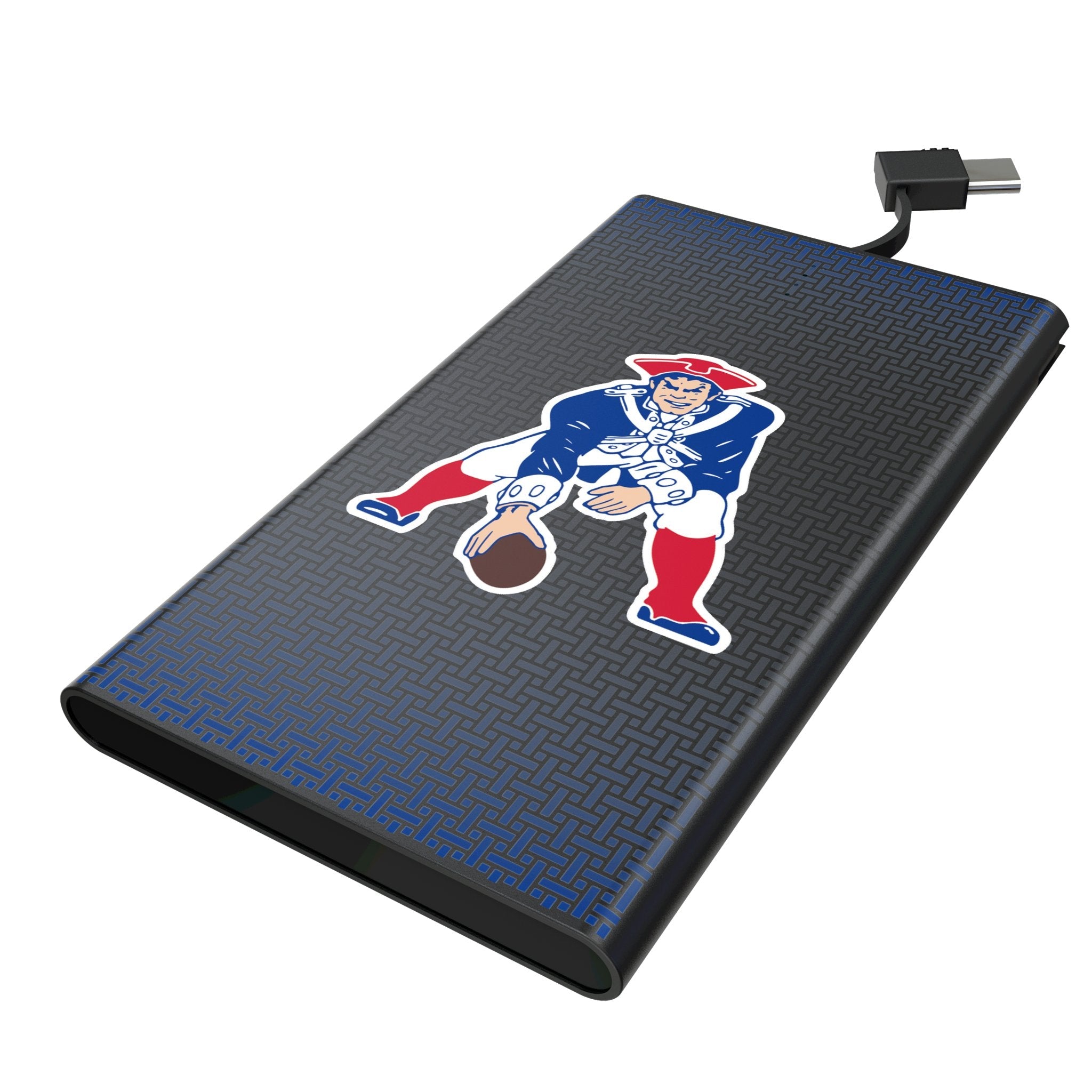 New England Patriots Historic Collection Linen 5000mAh Flat Powerbank 1
